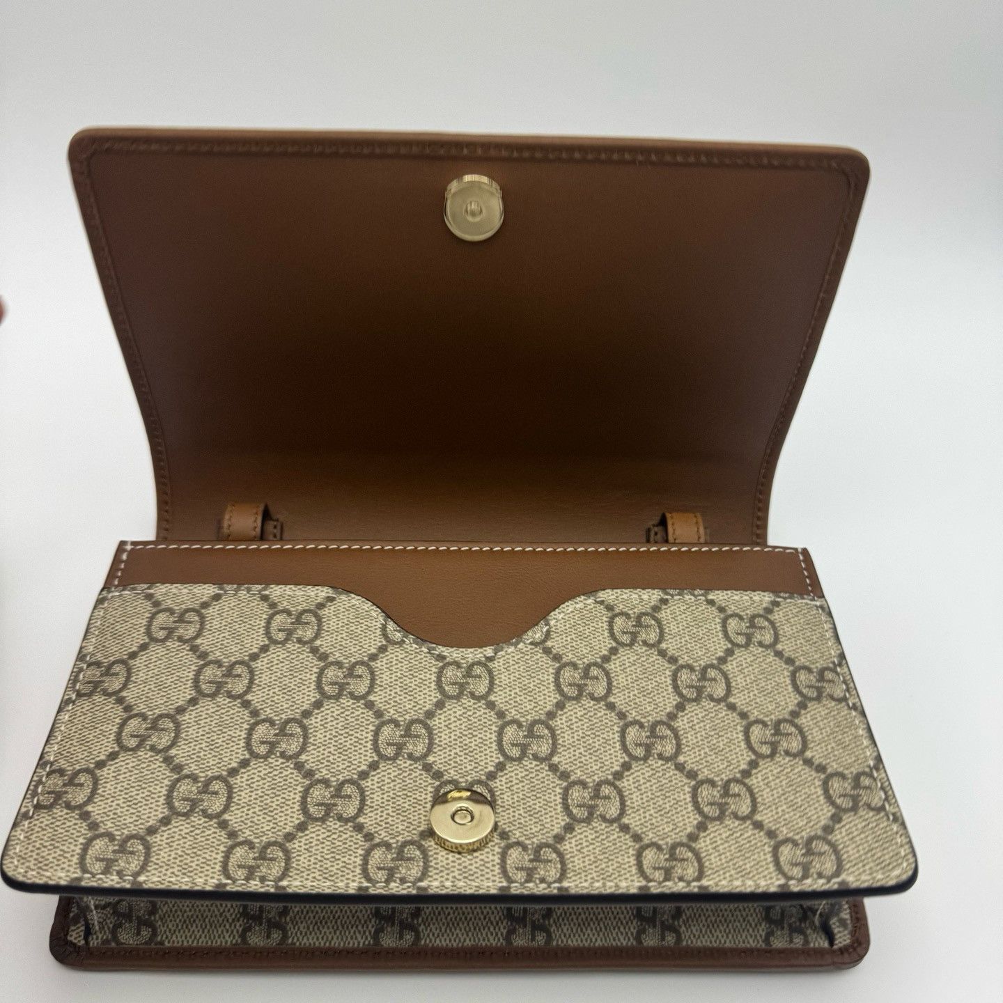 Gucci GUCCI GG Emblem Coated Canvas Crossbody Bag Size ONE SIZE - 10 Thumbnail
