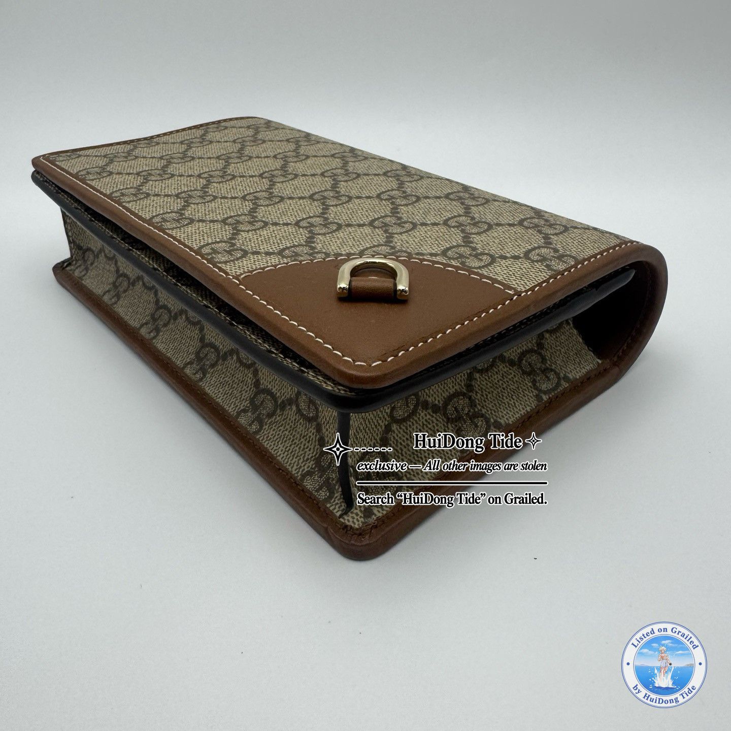Gucci GUCCI GG Emblem Coated Canvas Crossbody Bag Size ONE SIZE - 8 Thumbnail