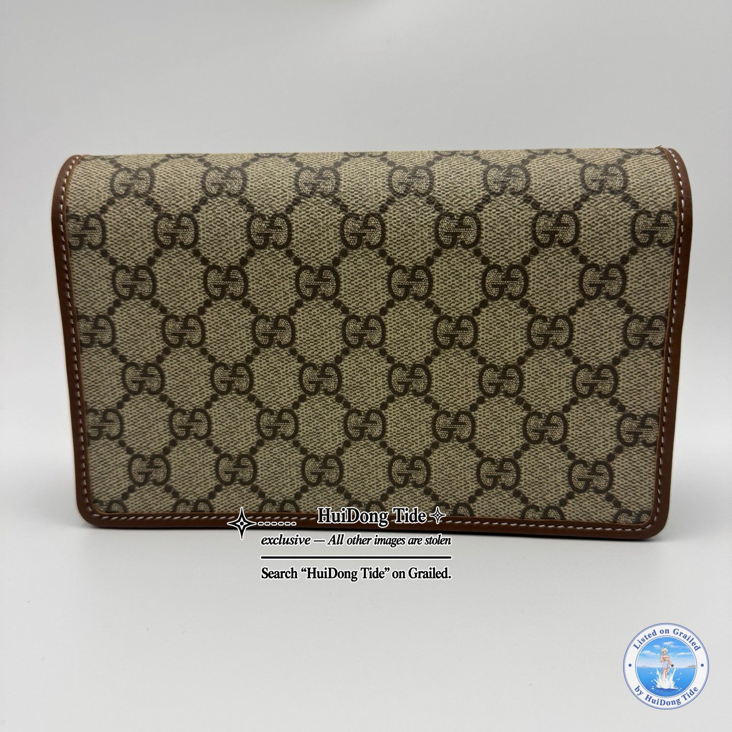 Gucci GUCCI GG Emblem Coated Canvas Crossbody Bag Size ONE SIZE - 3 Thumbnail
