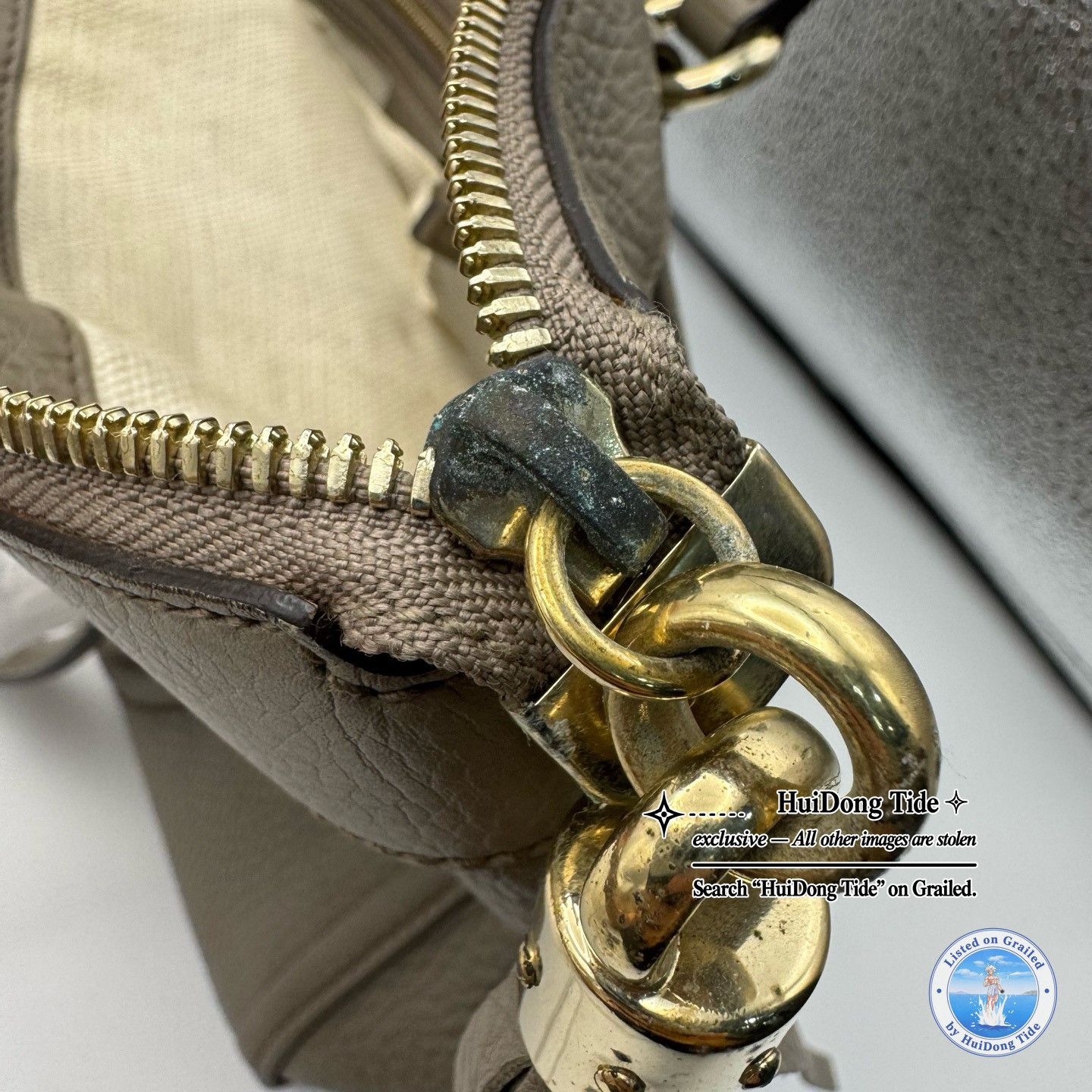 Gucci Gucci Soho Gray Leather Tassel Bag Size ONE SIZE - 11 Thumbnail