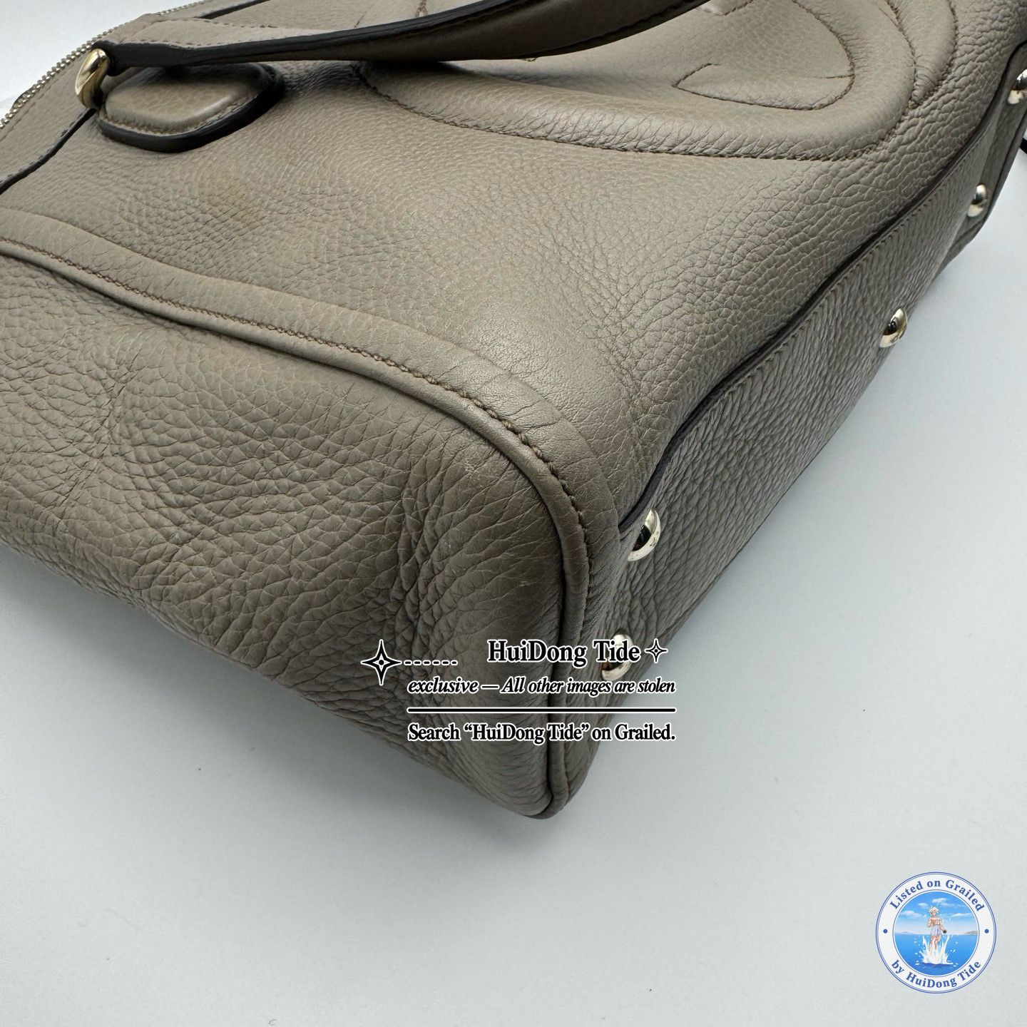 Gucci Gucci Soho Gray Leather Tassel Bag Size ONE SIZE - 8 Thumbnail