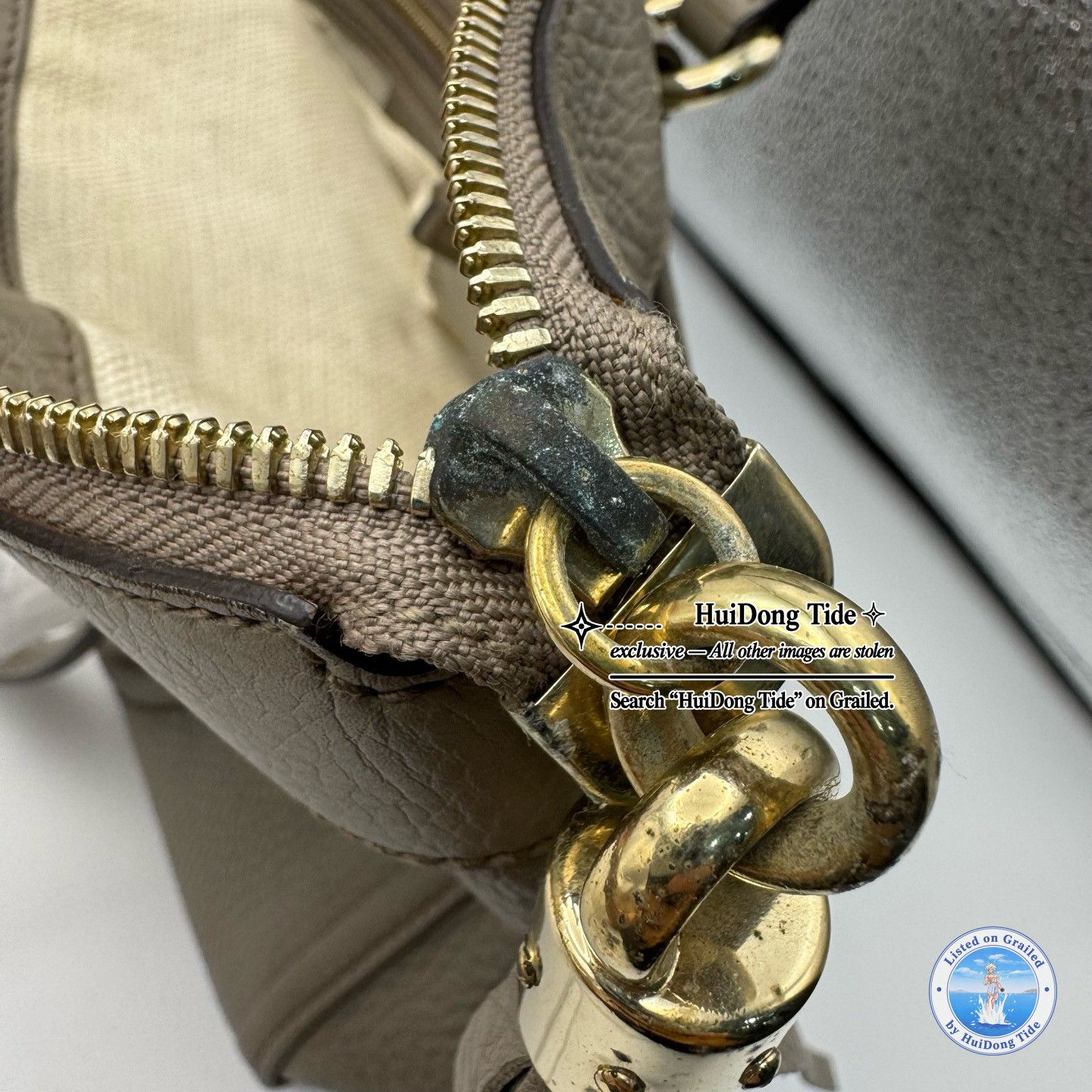 Gucci Gucci Soho Gray Leather Tassel Bag Size ONE SIZE - 10 Thumbnail