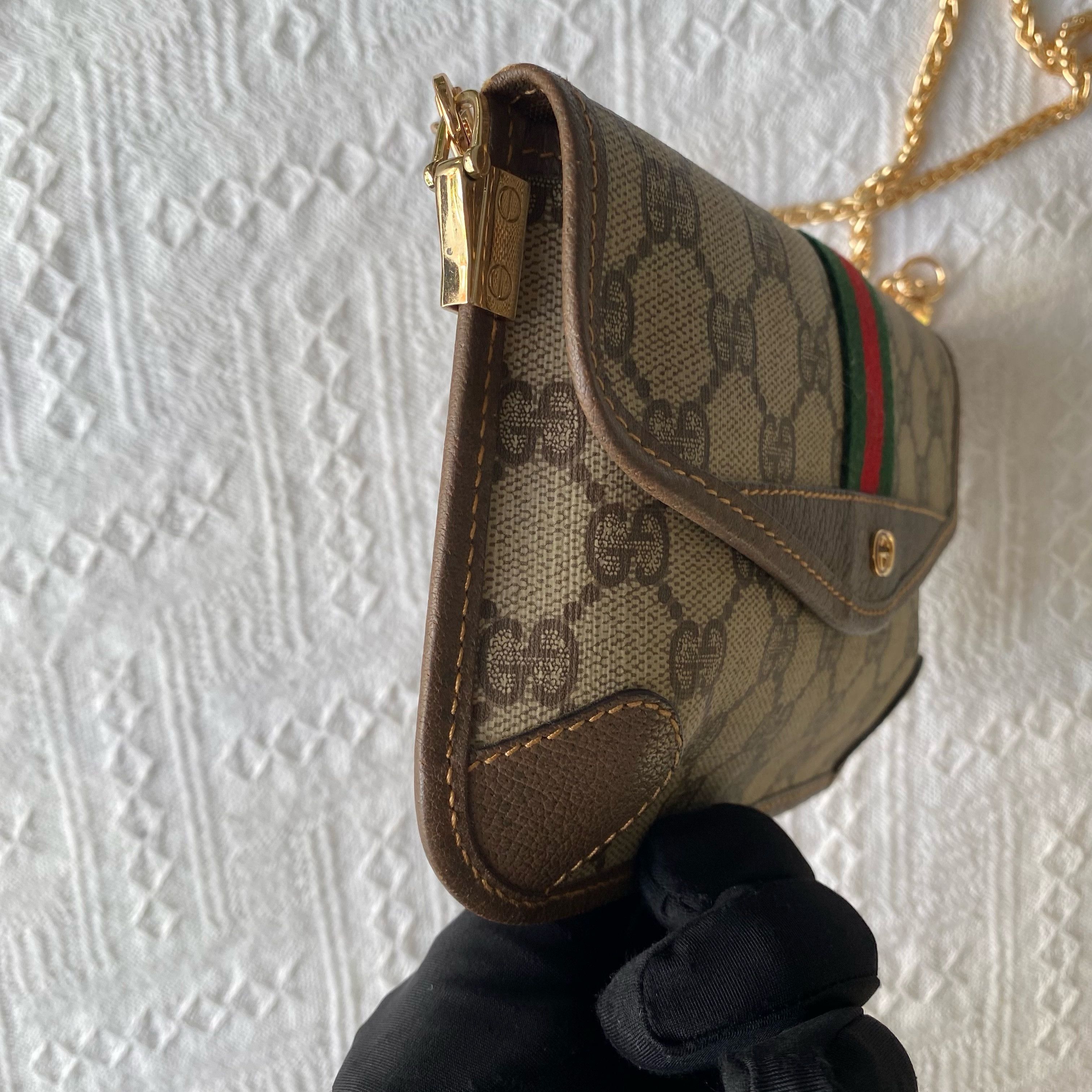 Gucci Gucci Monogram Web Stripe Clutch Size ONE SIZE Size ONE SIZE - 5 Thumbnail