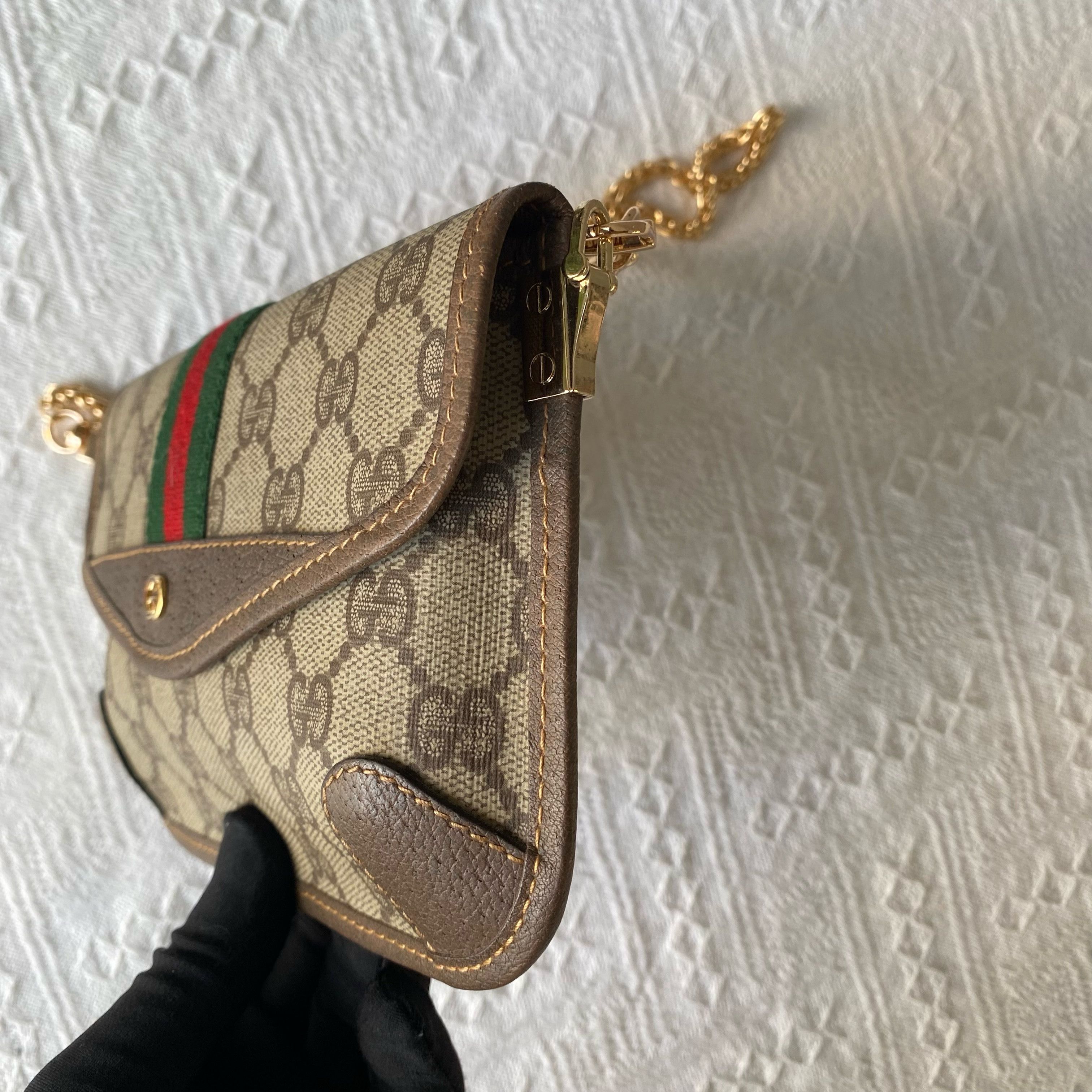 Gucci Gucci Monogram Web Stripe Clutch Size ONE SIZE Size ONE SIZE - 6 Thumbnail