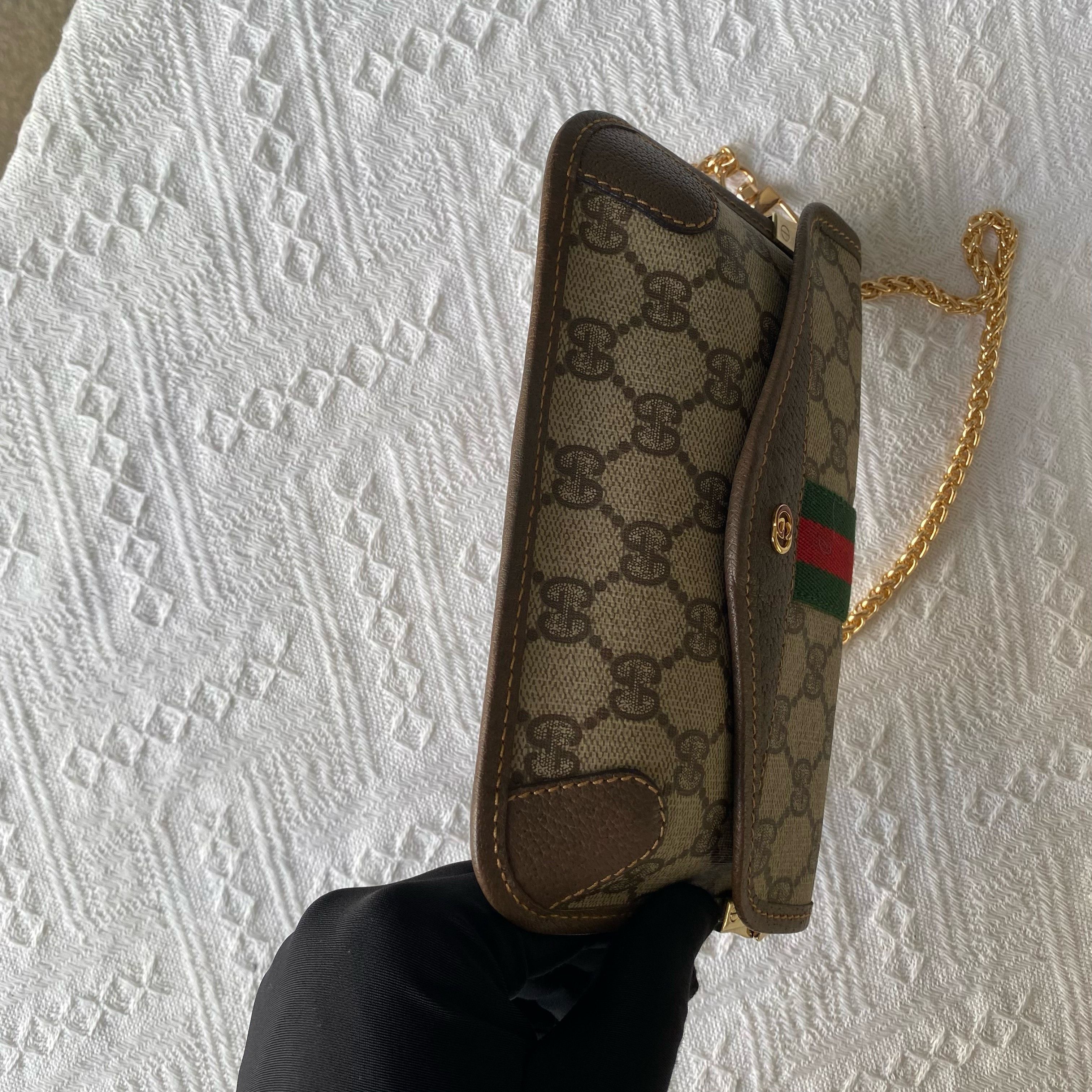 Gucci Gucci Monogram Web Stripe Clutch Size ONE SIZE Size ONE SIZE - 7 Thumbnail
