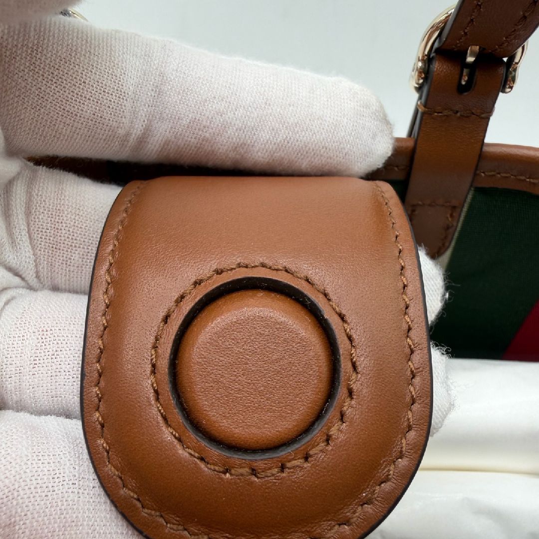 Gucci Gucci Monogram Coated Canvas Mini Handle Bag Size ONE SIZE - 9 Thumbnail