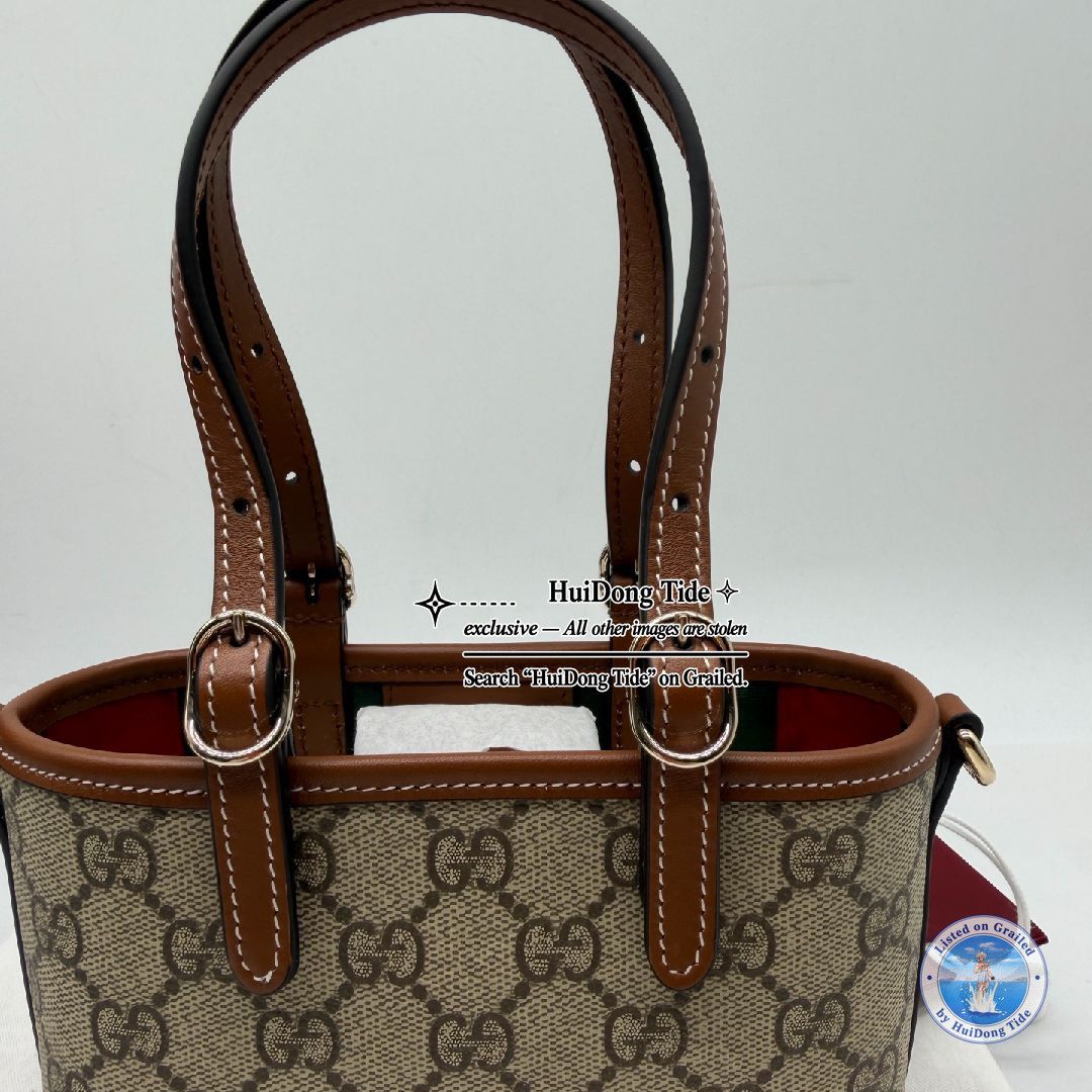 Gucci Gucci Monogram Coated Canvas Mini Handle Bag Size ONE SIZE - 10 Thumbnail