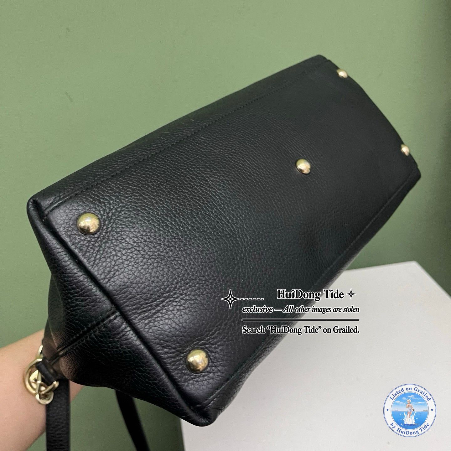 Gucci Gucci Soho Black Leather Embossed Shoulder Bag Size ONE SIZE - 9 Thumbnail