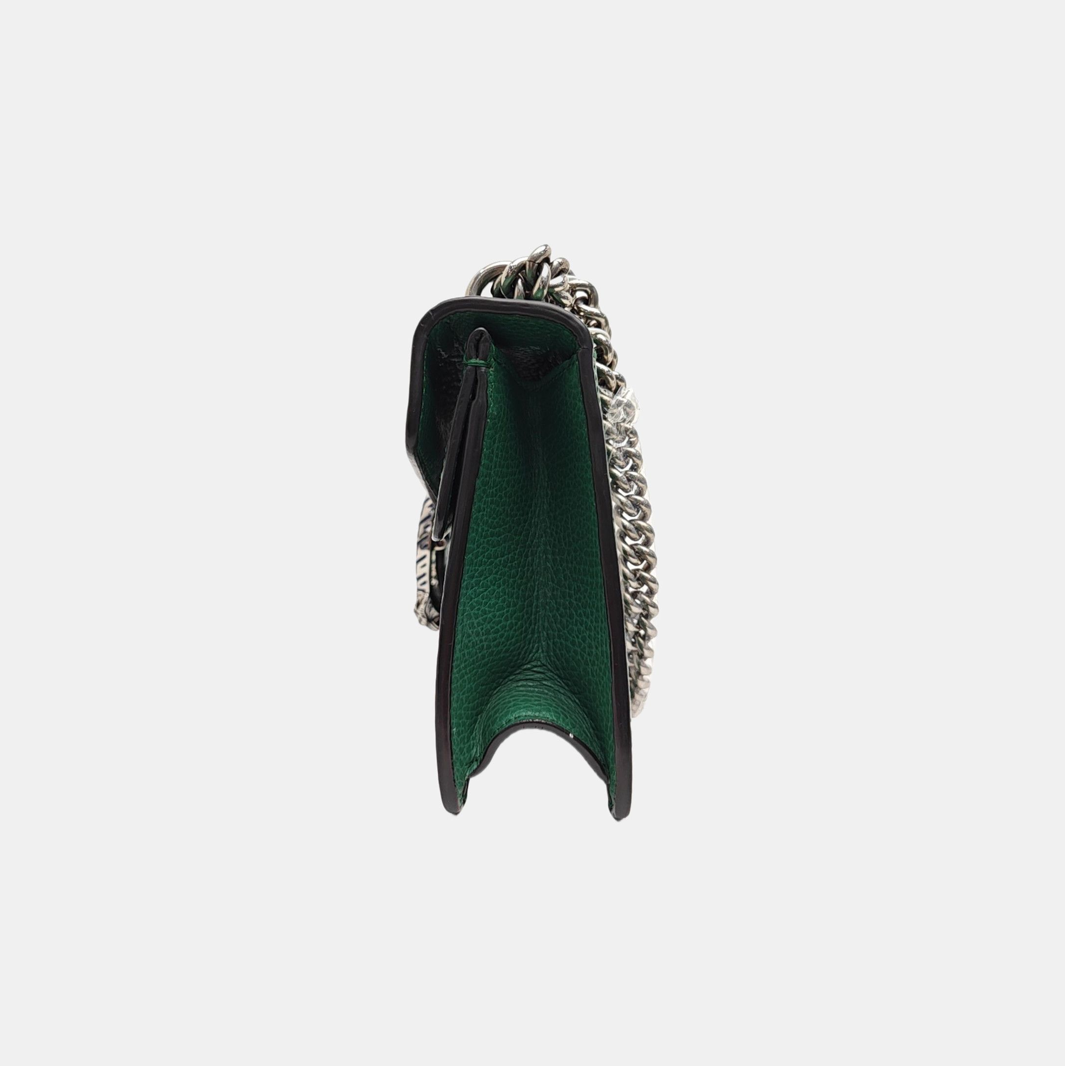 Gucci Gucci Dionysus Green Leather Shoulder Bag Size OS Size ONE SIZE - 3 Thumbnail