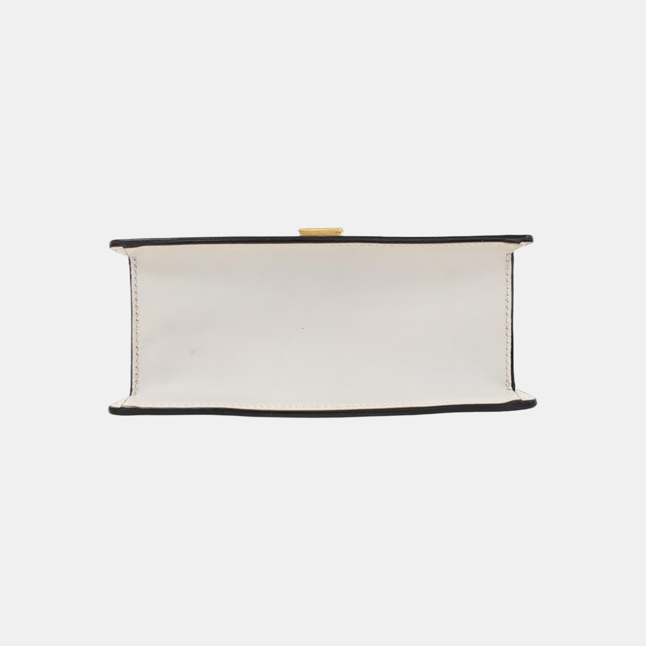 Gucci Gucci Sylvie Mini White Leather Handle Bag Size ONE SIZE - 6 Thumbnail