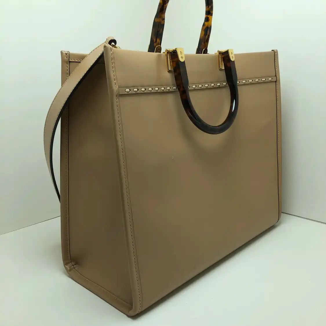 Fendi FENDI Sunshine Medium brown cowhide leather handbag Size ONE SIZE - 4 Thumbnail