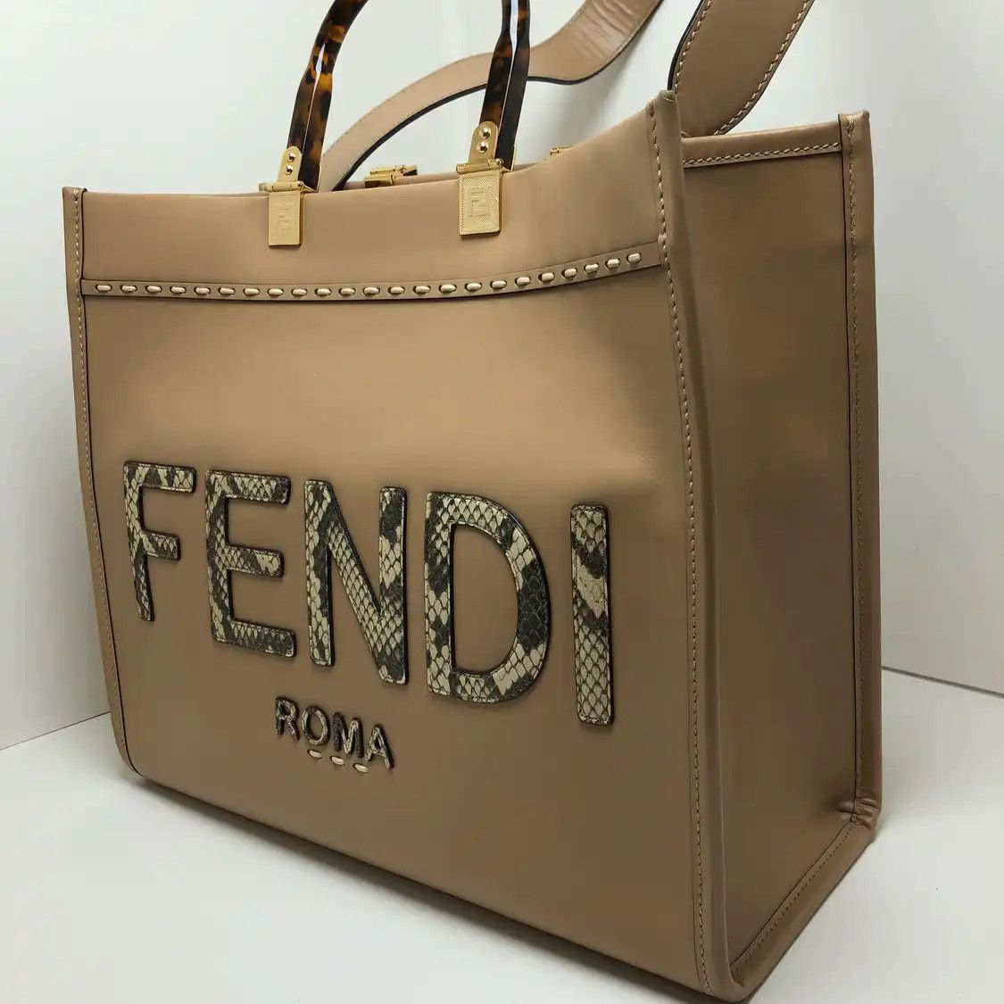 Fendi FENDI Sunshine Medium brown cowhide leather handbag Size ONE SIZE - 2 Thumbnail