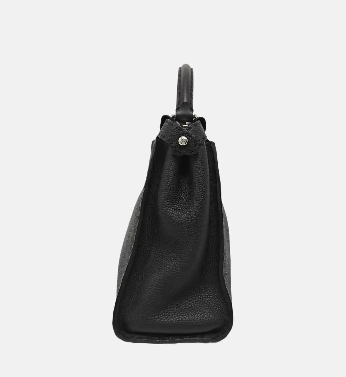 Fendi FENDI Peekaboo Essential black cowhide leather shoulder bag handbag silver hardw Size ONE SIZE - 3 Thumbnail