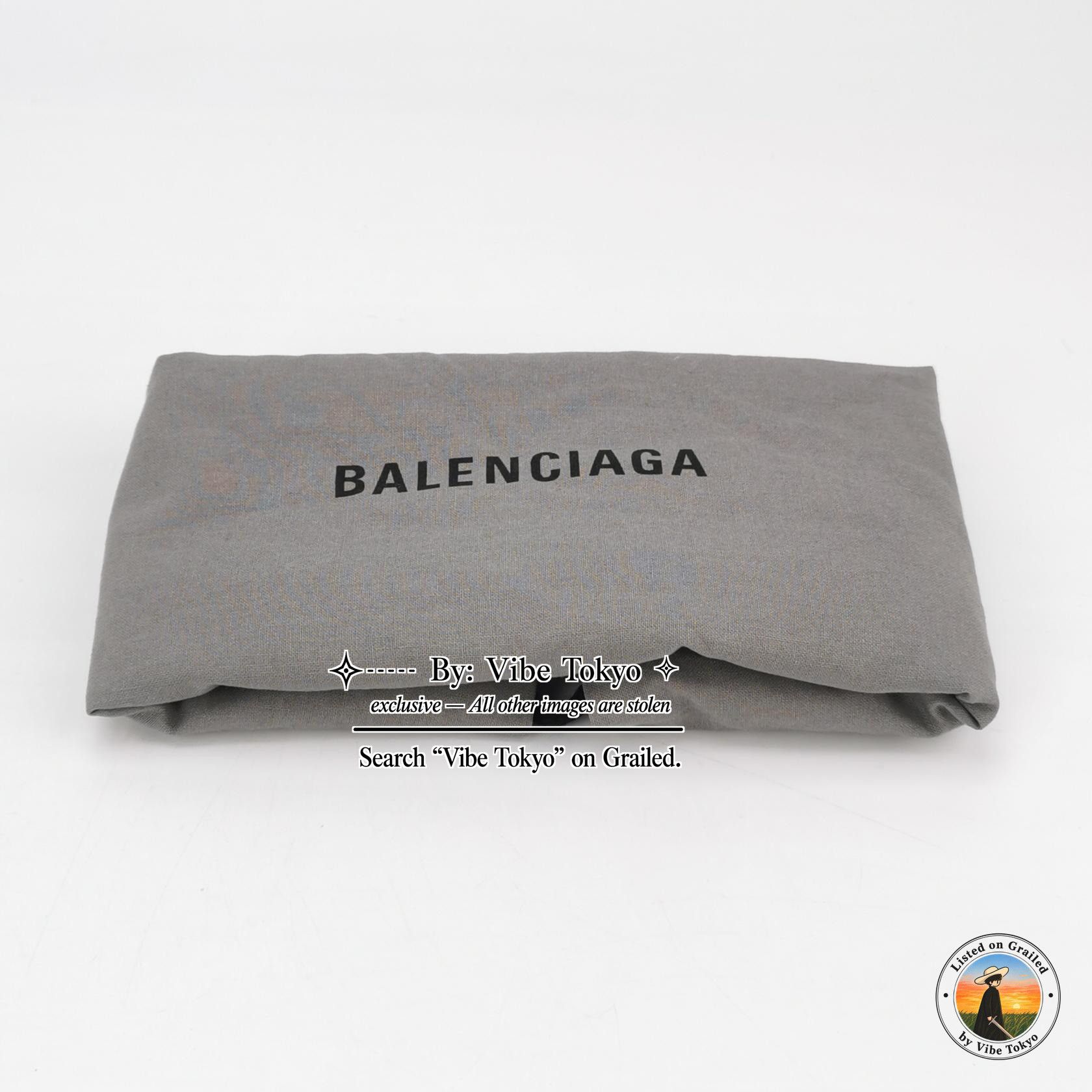 Balenciaga Balenciaga Navy Cabas Canvas Tote Bag Size ONE SIZE - 10 Thumbnail