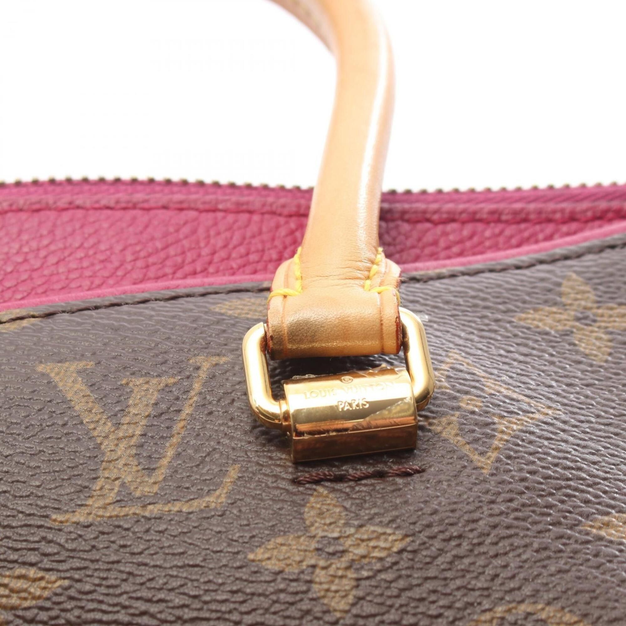 Louis Vuitton Louis Vuitton Pallas 2-Way Handbag, Coated Canvas and Leather, Monogram Pattern, Women's, Brown Size ONE SIZE - 14 Thumbnail