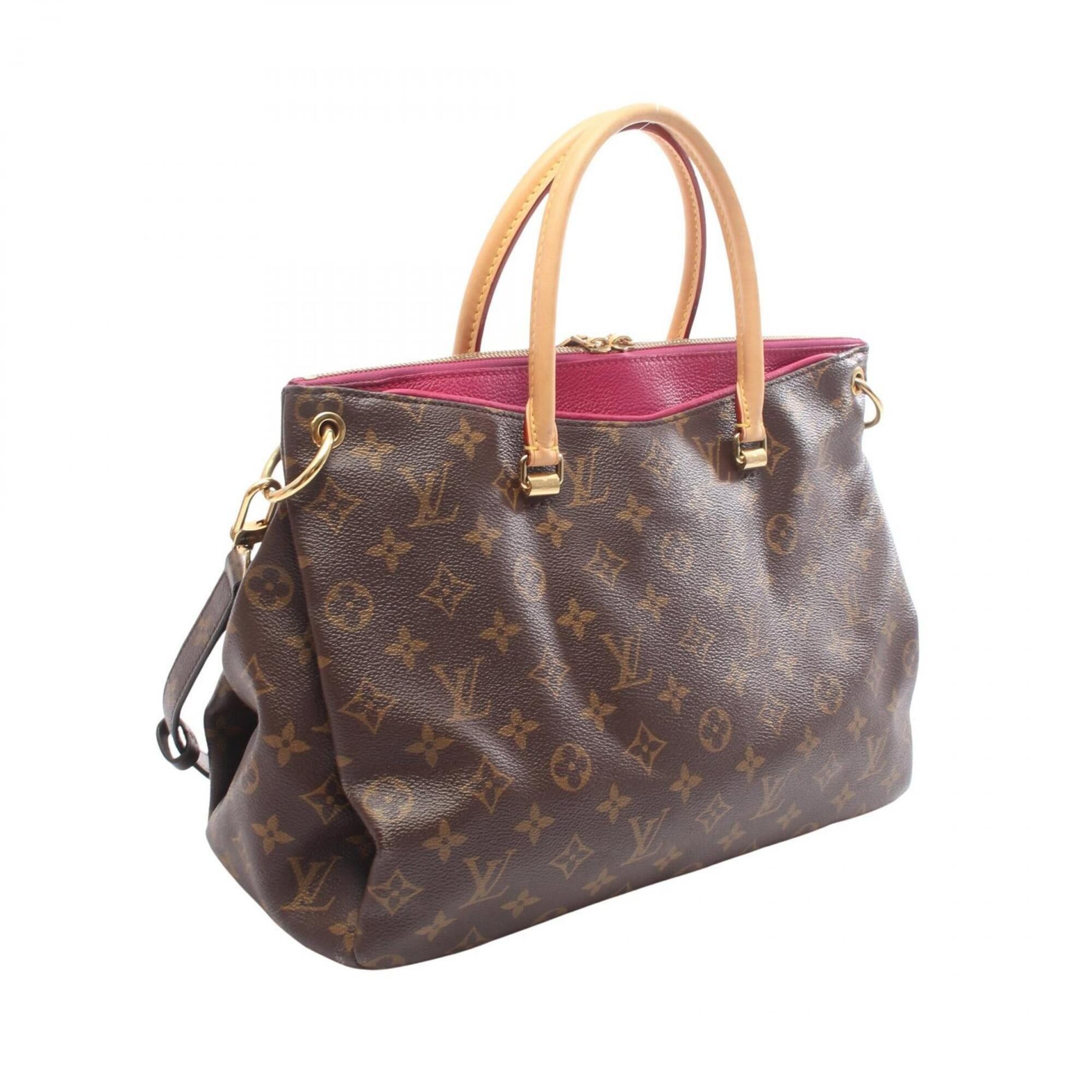 Louis Vuitton Louis Vuitton Pallas 2-Way Handbag, Coated Canvas and Leather, Monogram Pattern, Women's, Brown Size ONE SIZE - 2 Thumbnail