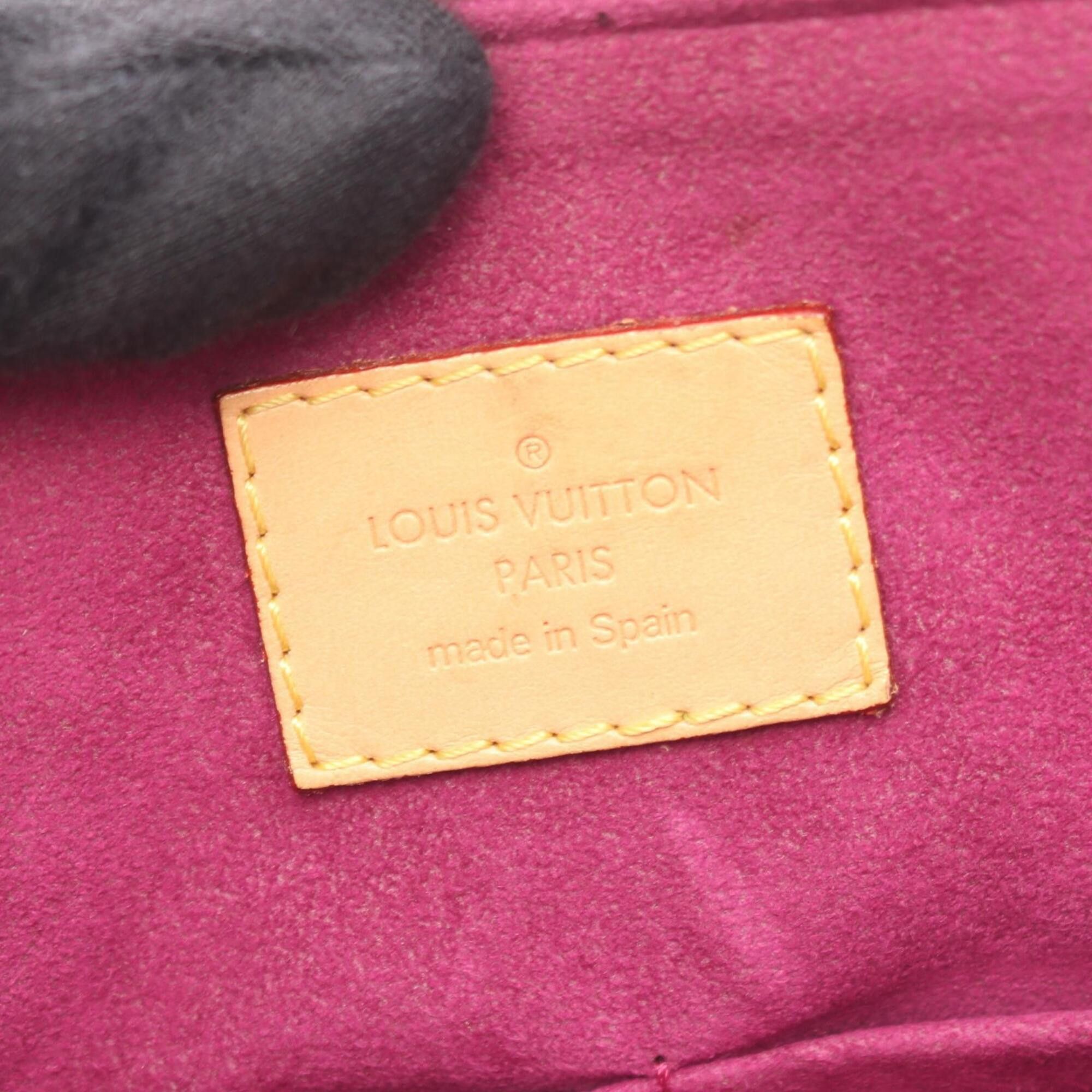 Louis Vuitton Louis Vuitton Pallas 2-Way Handbag, Coated Canvas and Leather, Monogram Pattern, Women's, Brown Size ONE SIZE - 6 Thumbnail