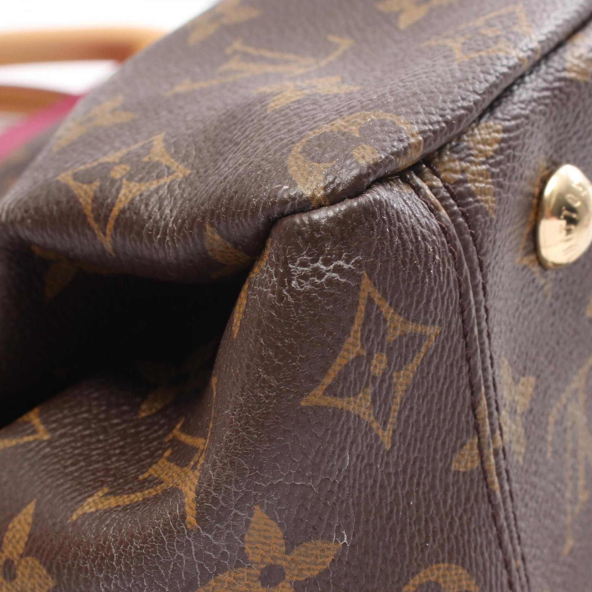 Louis Vuitton Louis Vuitton Pallas 2-Way Handbag, Coated Canvas and Leather, Monogram Pattern, Women's, Brown Size ONE SIZE - 8 Thumbnail