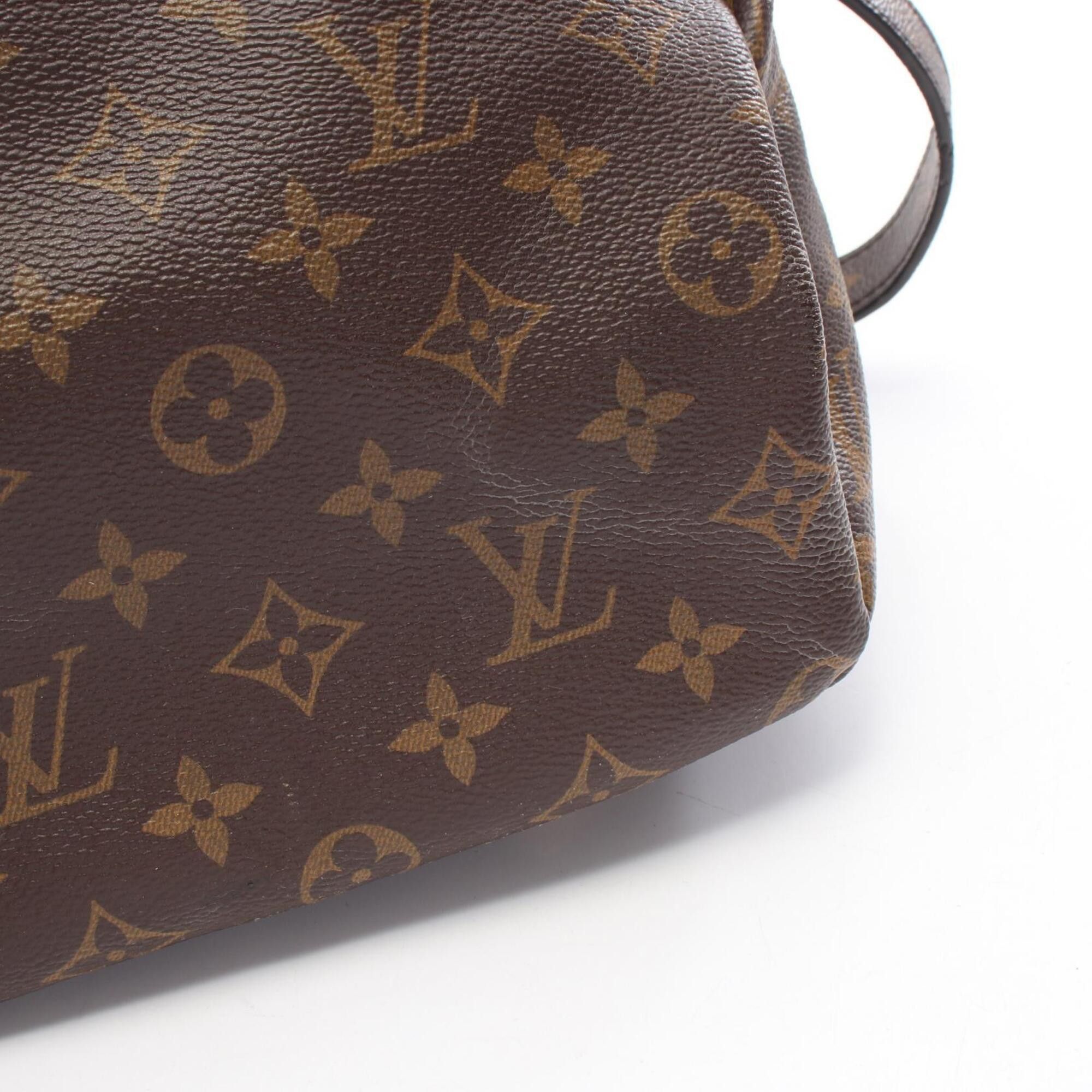 Louis Vuitton Louis Vuitton Pallas 2-Way Handbag, Coated Canvas and Leather, Monogram Pattern, Women's, Brown Size ONE SIZE - 9 Thumbnail