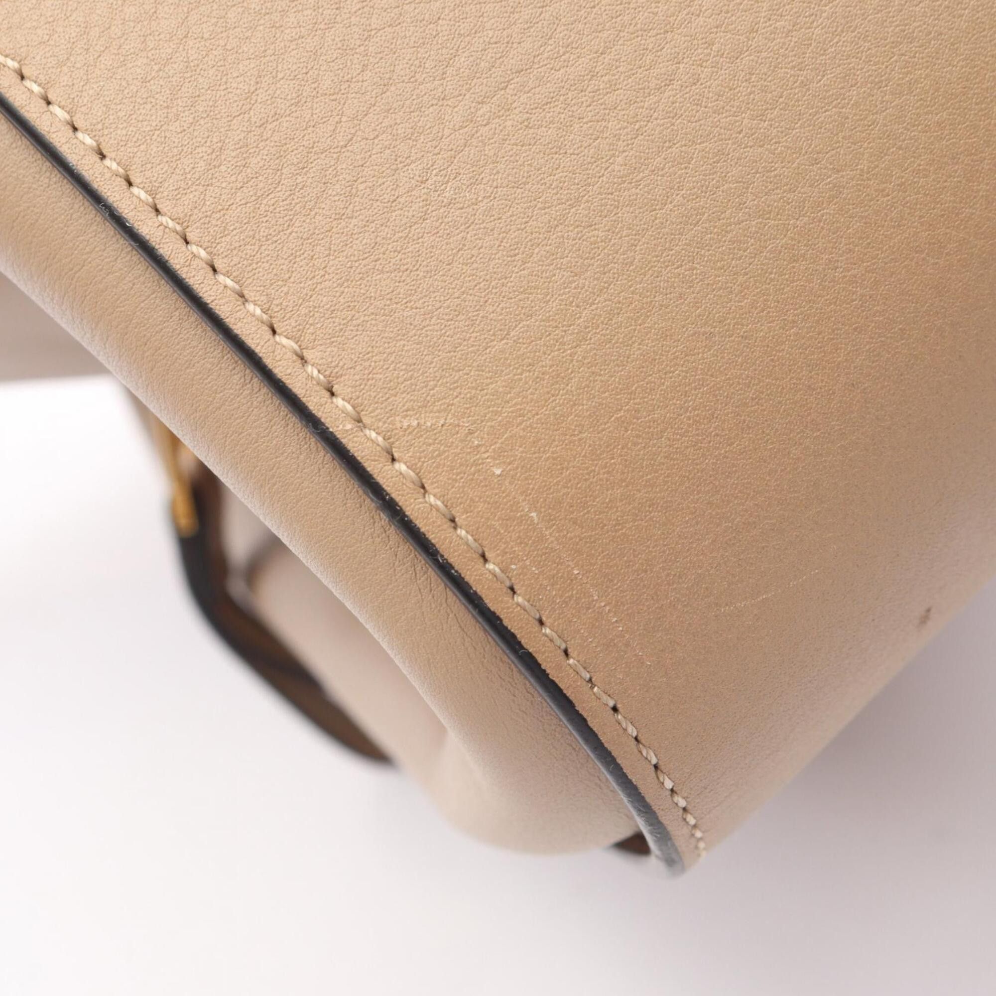 Loewe Loewe Hammock Bag Small 2-Way Handbag Leather Women's Beige Size ONE SIZE - 8 Thumbnail