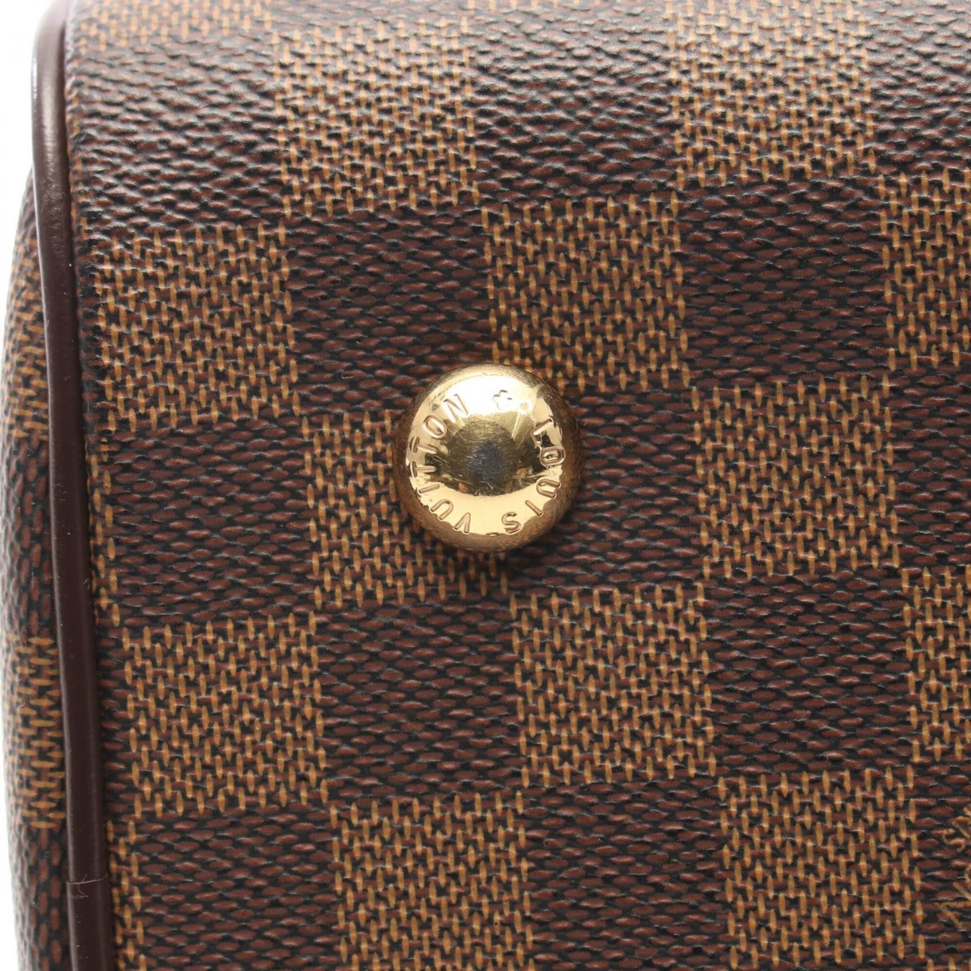 Louis Vuitton Louis Vuitton Duomo Handbag, Coated Canvas and Leather, Damier Pattern, Women's, Brown, N60008 Size ONE SIZE - 9 Thumbnail