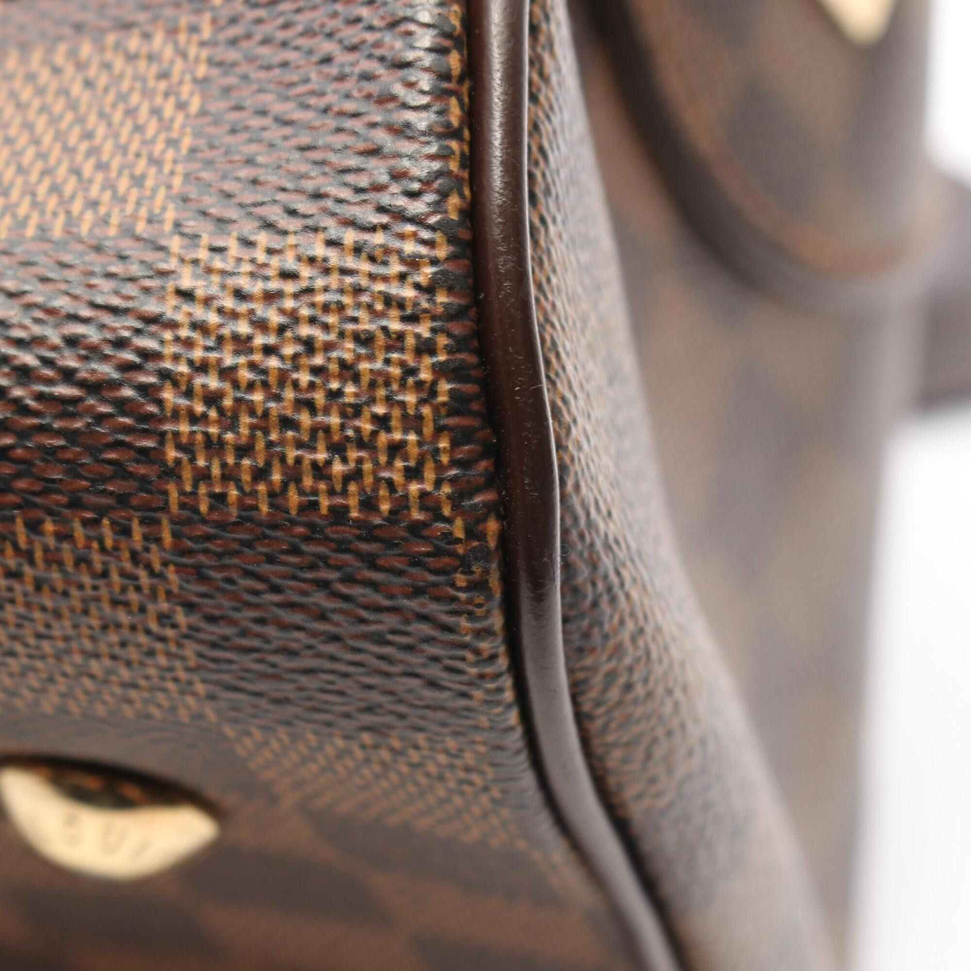 Louis Vuitton Louis Vuitton Duomo Handbag, Coated Canvas and Leather, Damier Pattern, Women's, Brown, N60008 Size ONE SIZE - 8 Thumbnail