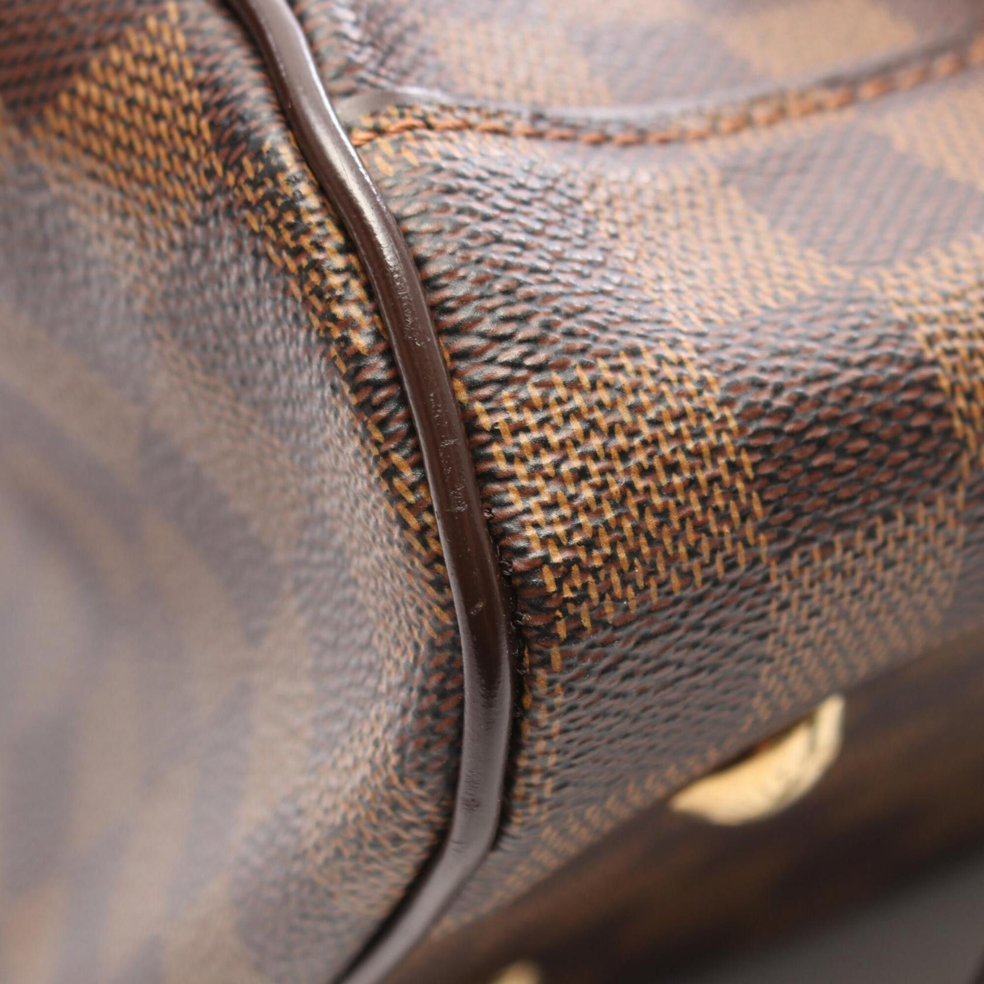 Louis Vuitton Louis Vuitton Duomo Handbag, Coated Canvas and Leather, Damier Pattern, Women's, Brown, N60008 Size ONE SIZE - 7 Thumbnail