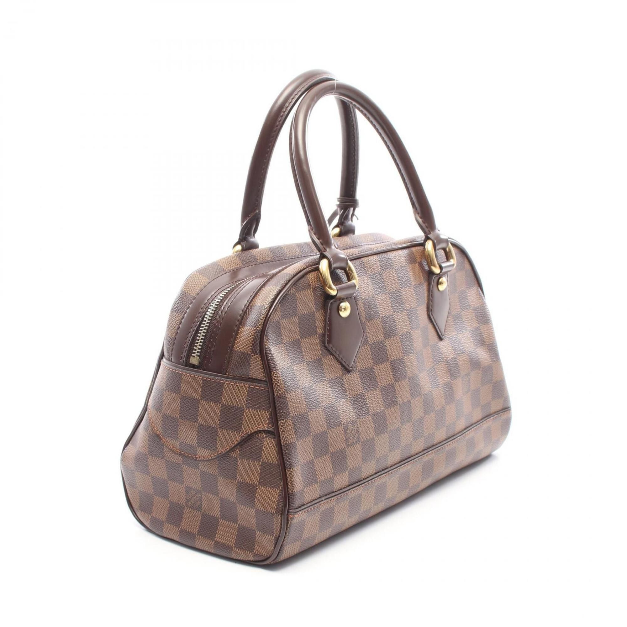 Louis Vuitton Louis Vuitton Duomo Handbag, Coated Canvas and Leather, Damier Pattern, Women's, Brown, N60008 Size ONE SIZE - 2 Thumbnail