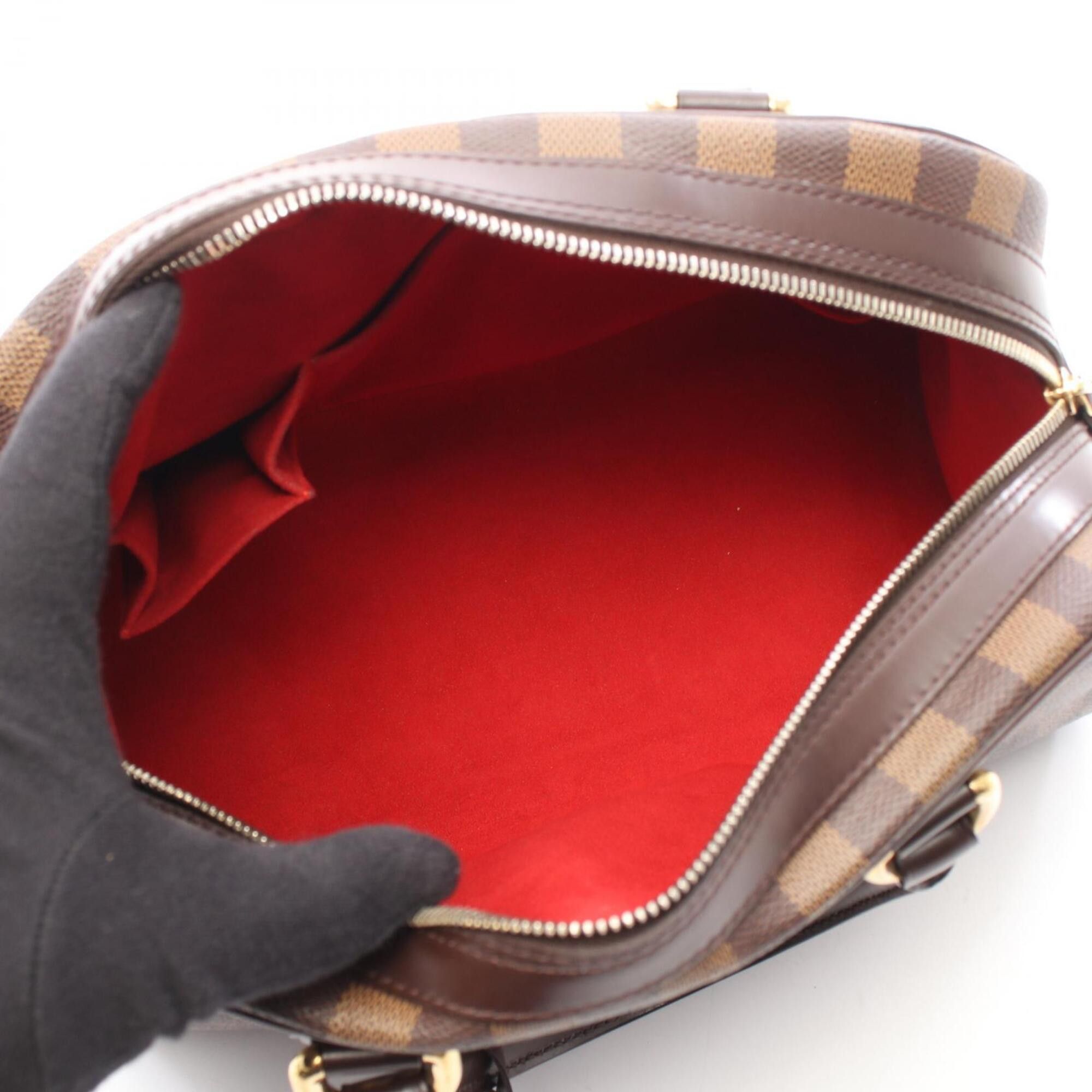 Louis Vuitton Louis Vuitton Duomo Handbag, Coated Canvas and Leather, Damier Pattern, Women's, Brown, N60008 Size ONE SIZE - 3 Thumbnail