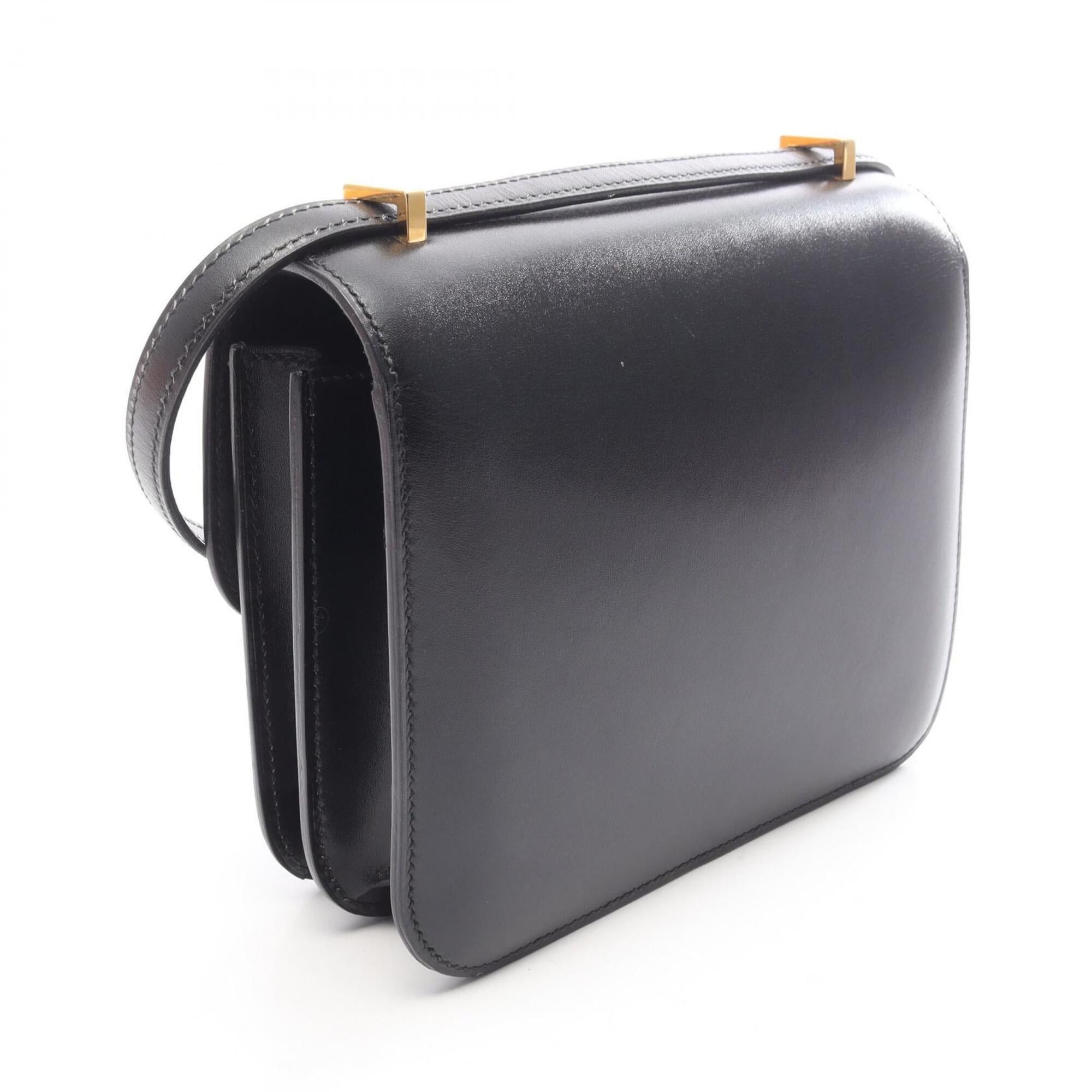 Hermes Hermes Constance 3 Mini Shoulder Bag/Handbag, Calfskin (Cowhide), Box Calf Leather, Women's, Black Size ONE SIZE - 2 Thumbnail