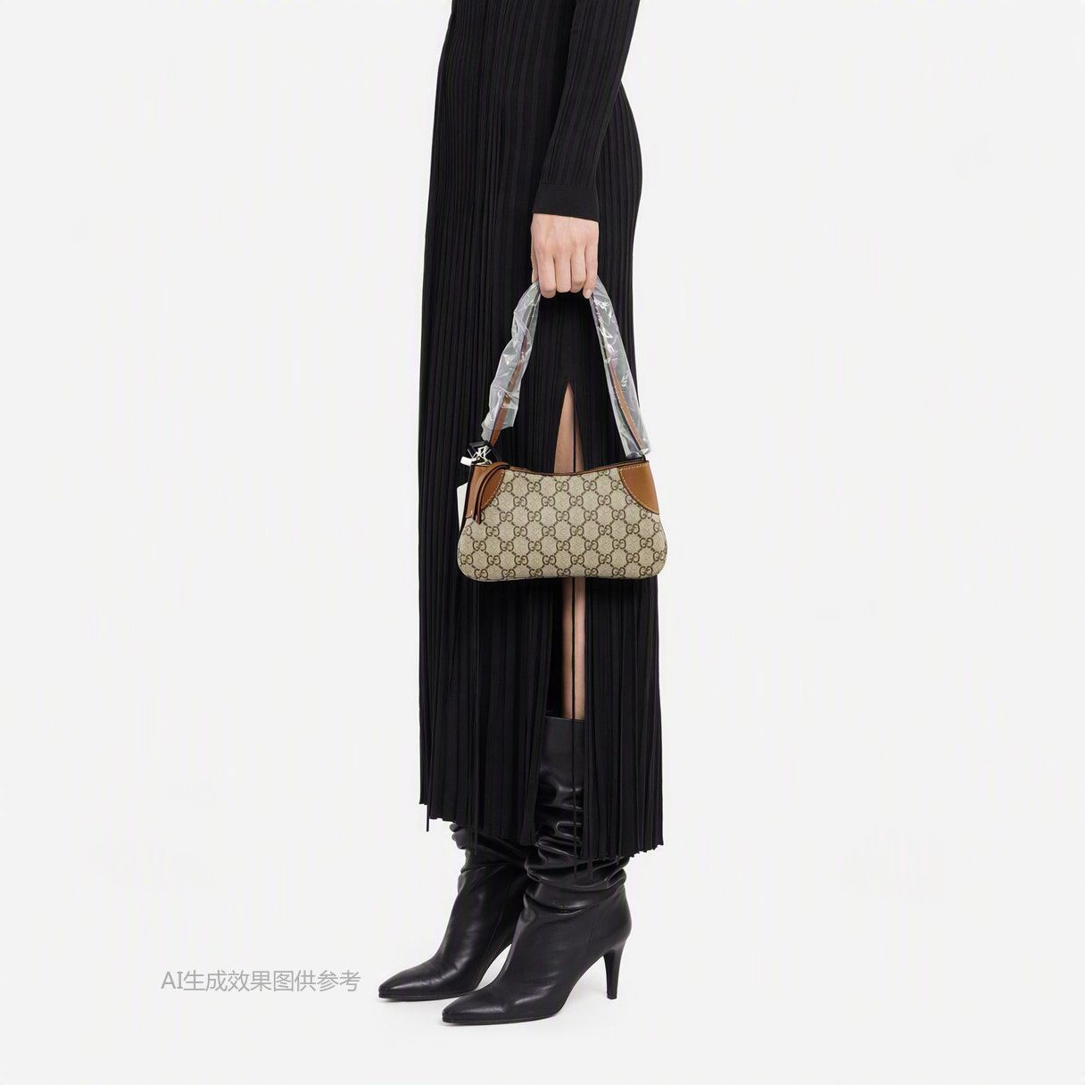 Gucci Gucci GG Emblem Coated Canvas Handle Bag Size ONE SIZE - 2 Thumbnail