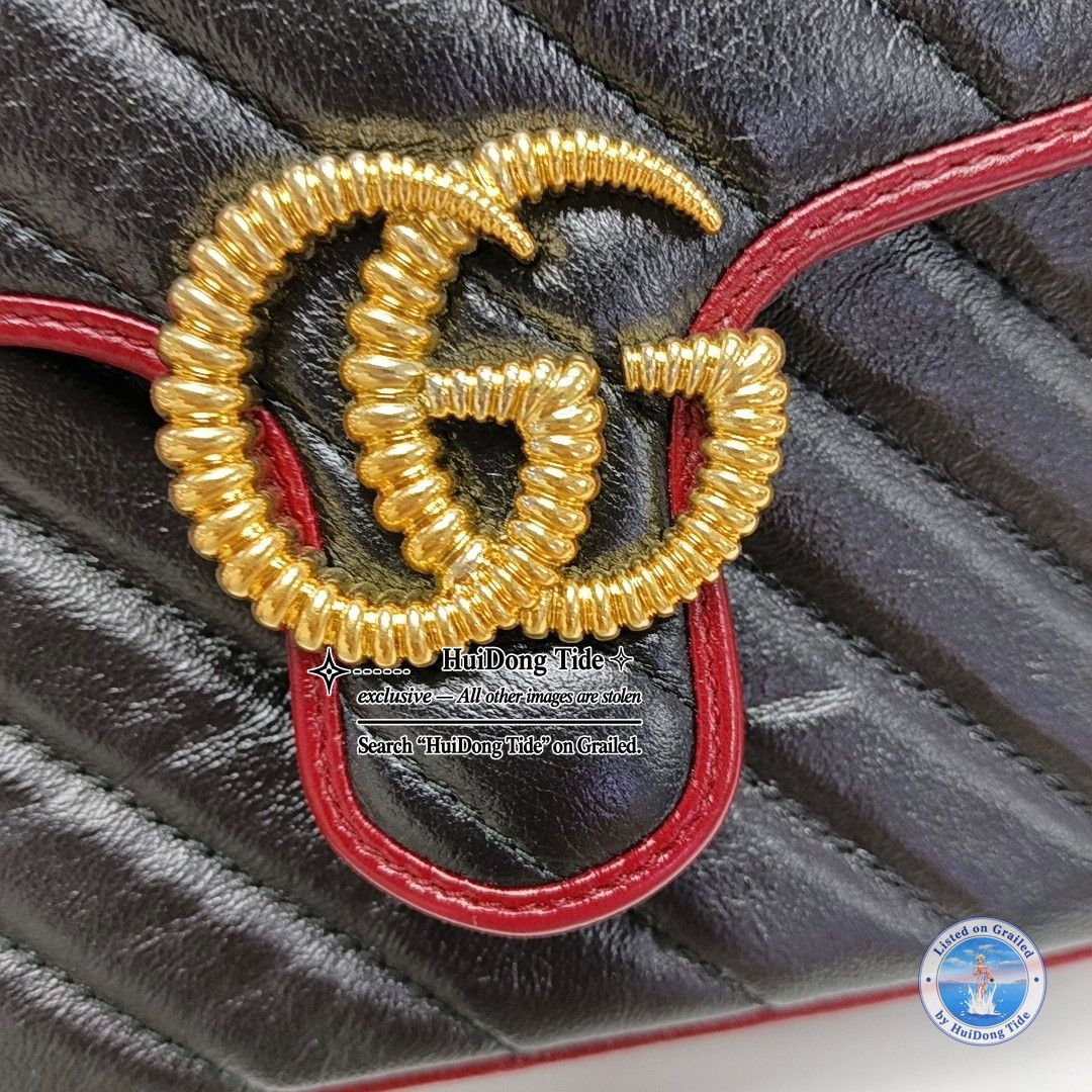 Gucci Gucci GG Marmont Quilted Leather Handle Bag One Size Size ONE SIZE - 10 Thumbnail