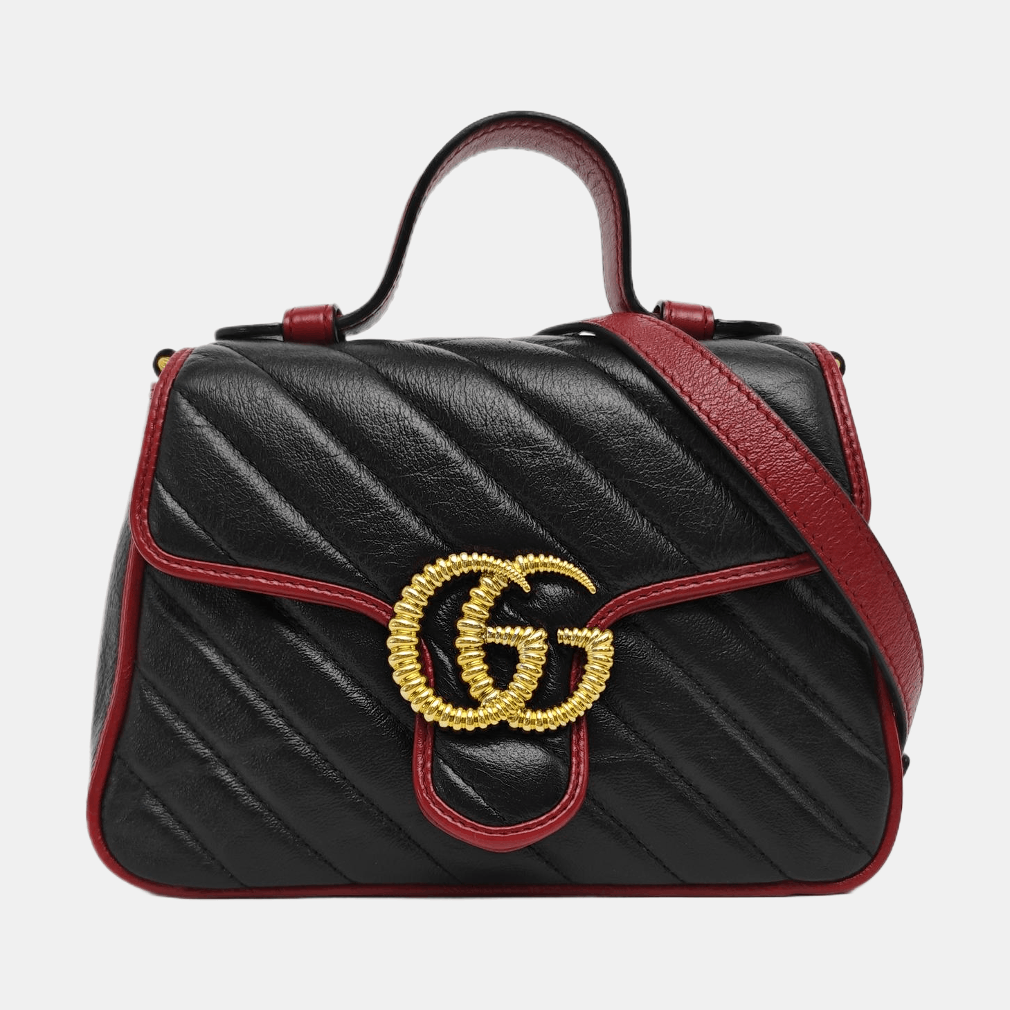 Gucci Gucci GG Marmont Quilted Leather Handle Bag One Size Size ONE SIZE - 8 Thumbnail