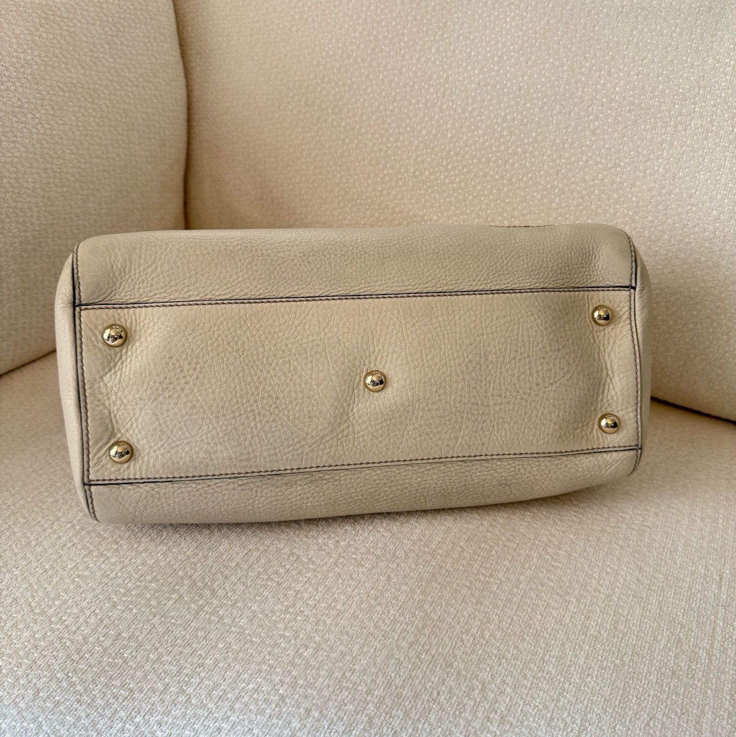 Gucci Gucci White Leather GG Logo Tote Bag Size ONE SIZE - 12 Thumbnail