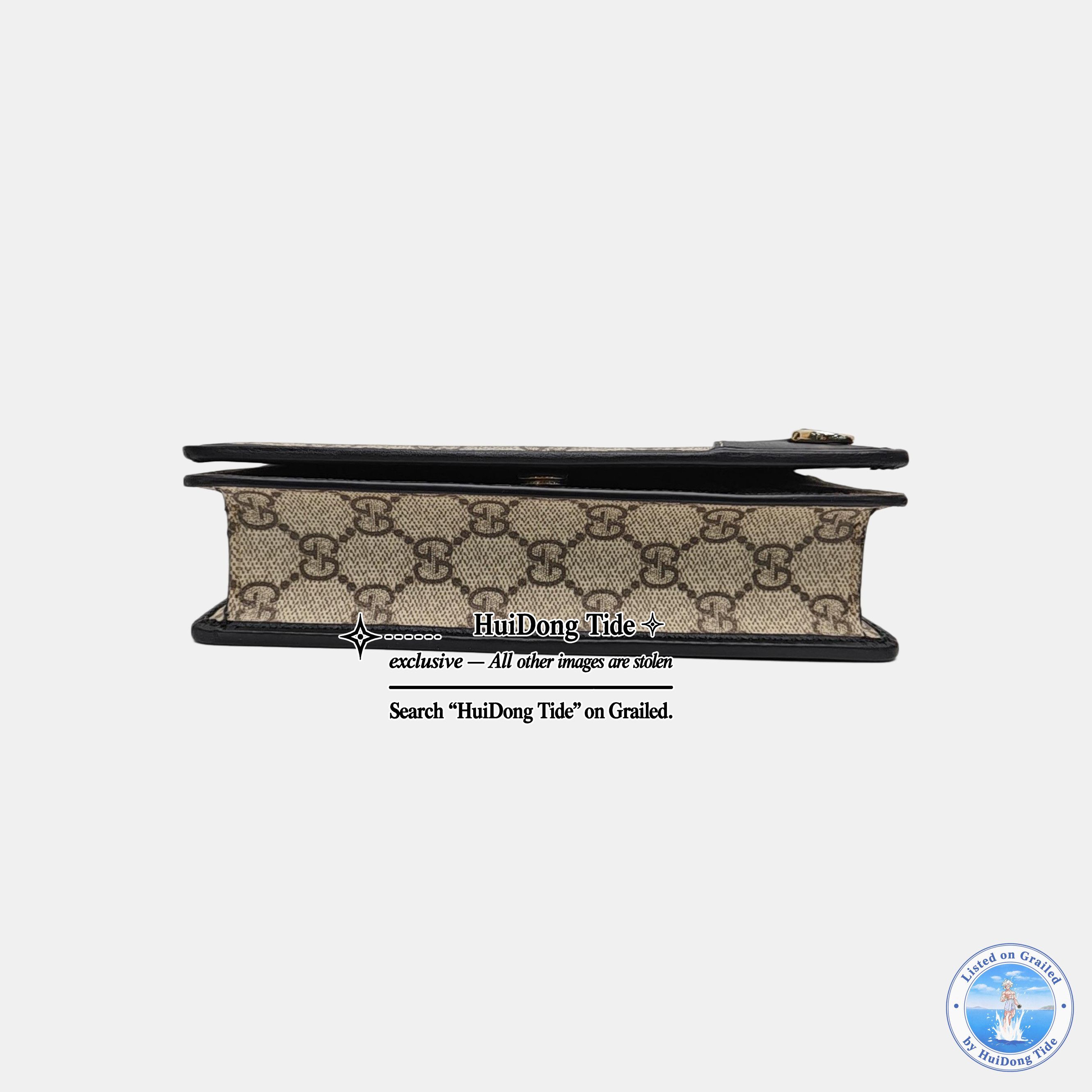 Gucci Gucci GG Emblem Coated Canvas Crossbody Bag ONE SIZE Size ONE SIZE - 6 Thumbnail
