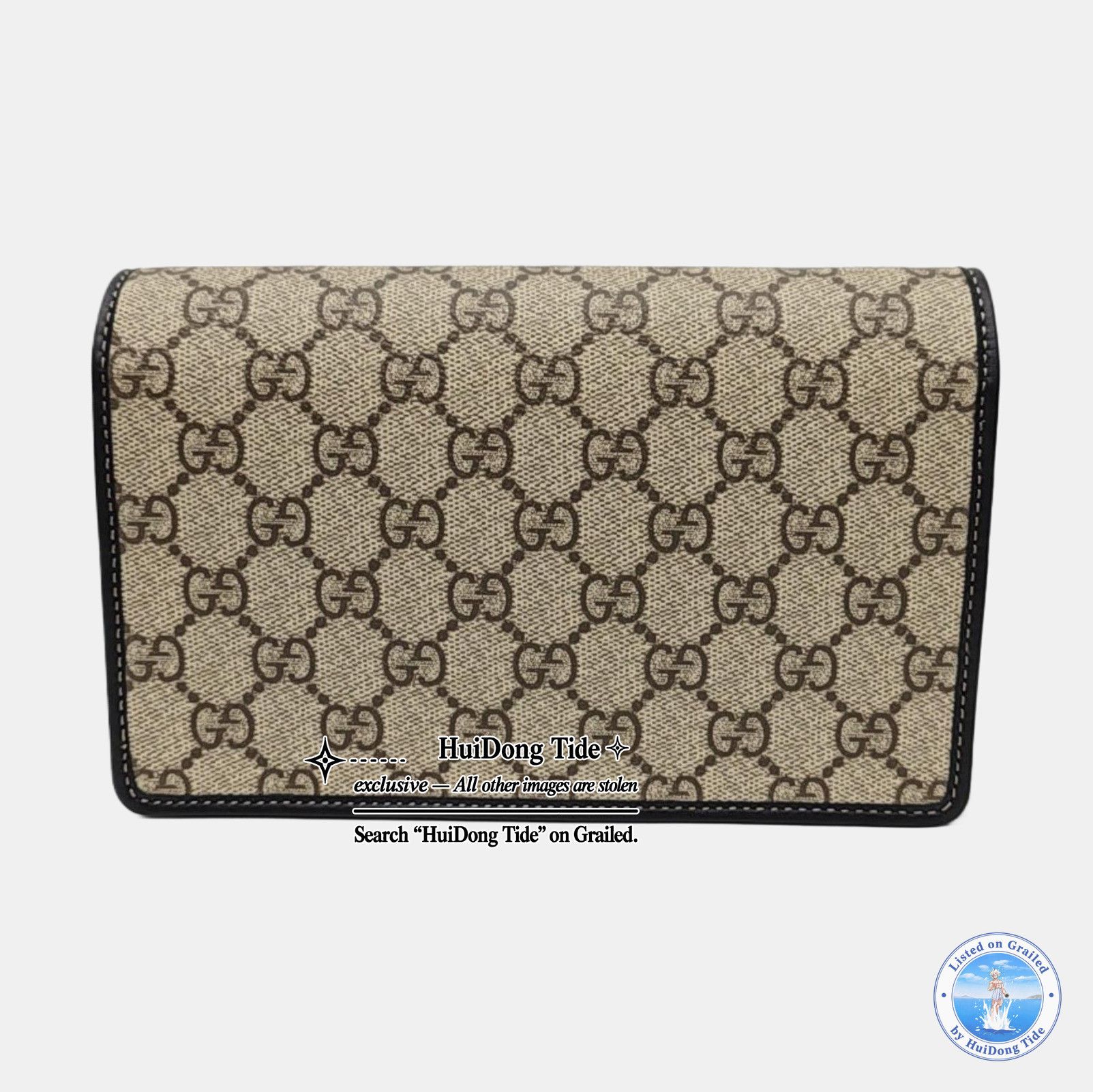 Gucci Gucci GG Emblem Coated Canvas Crossbody Bag ONE SIZE Size ONE SIZE - 5 Thumbnail