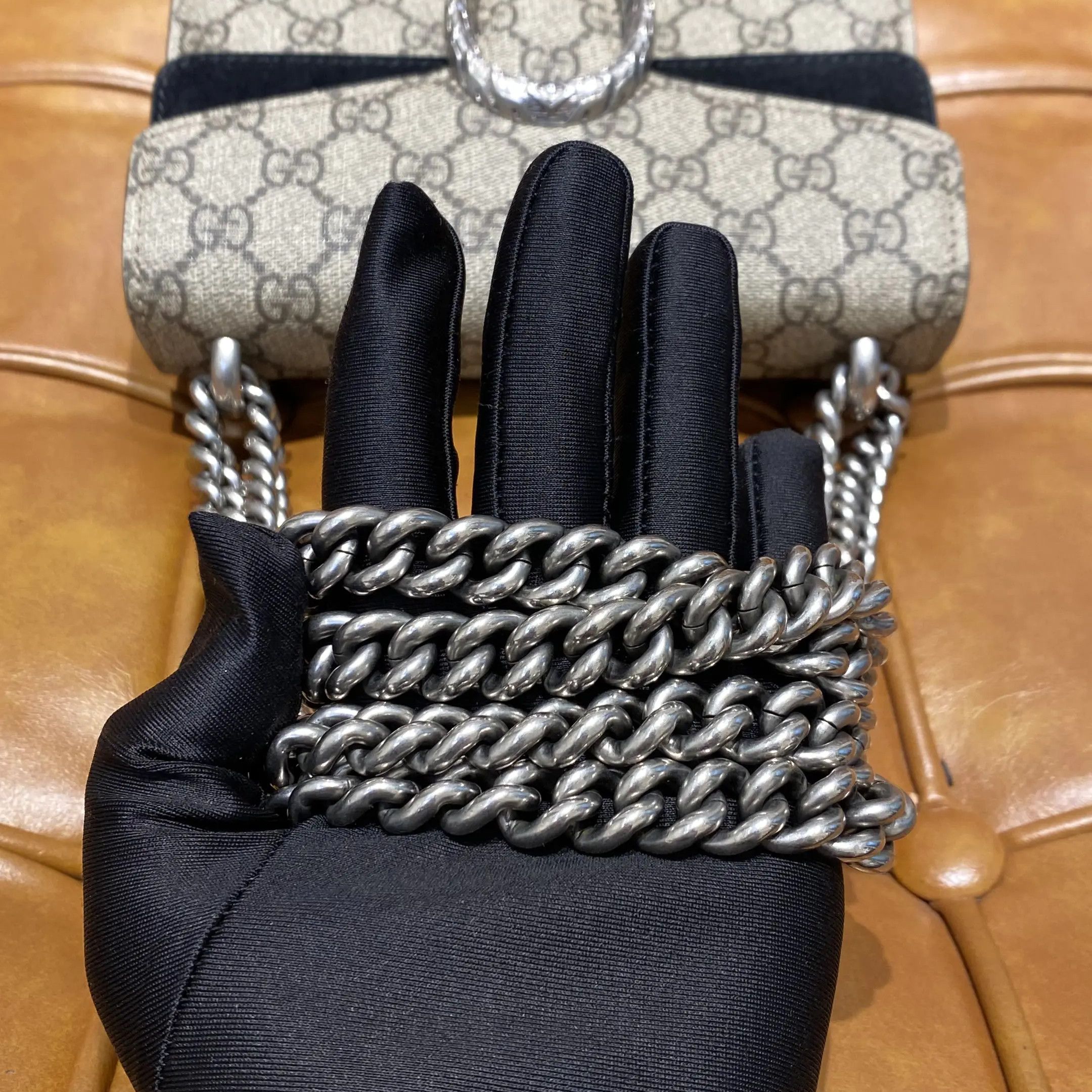 Gucci Gucci Dionysus Mini GG Supreme Chain Shoulder Bag Size ONE SIZE - 10 Thumbnail