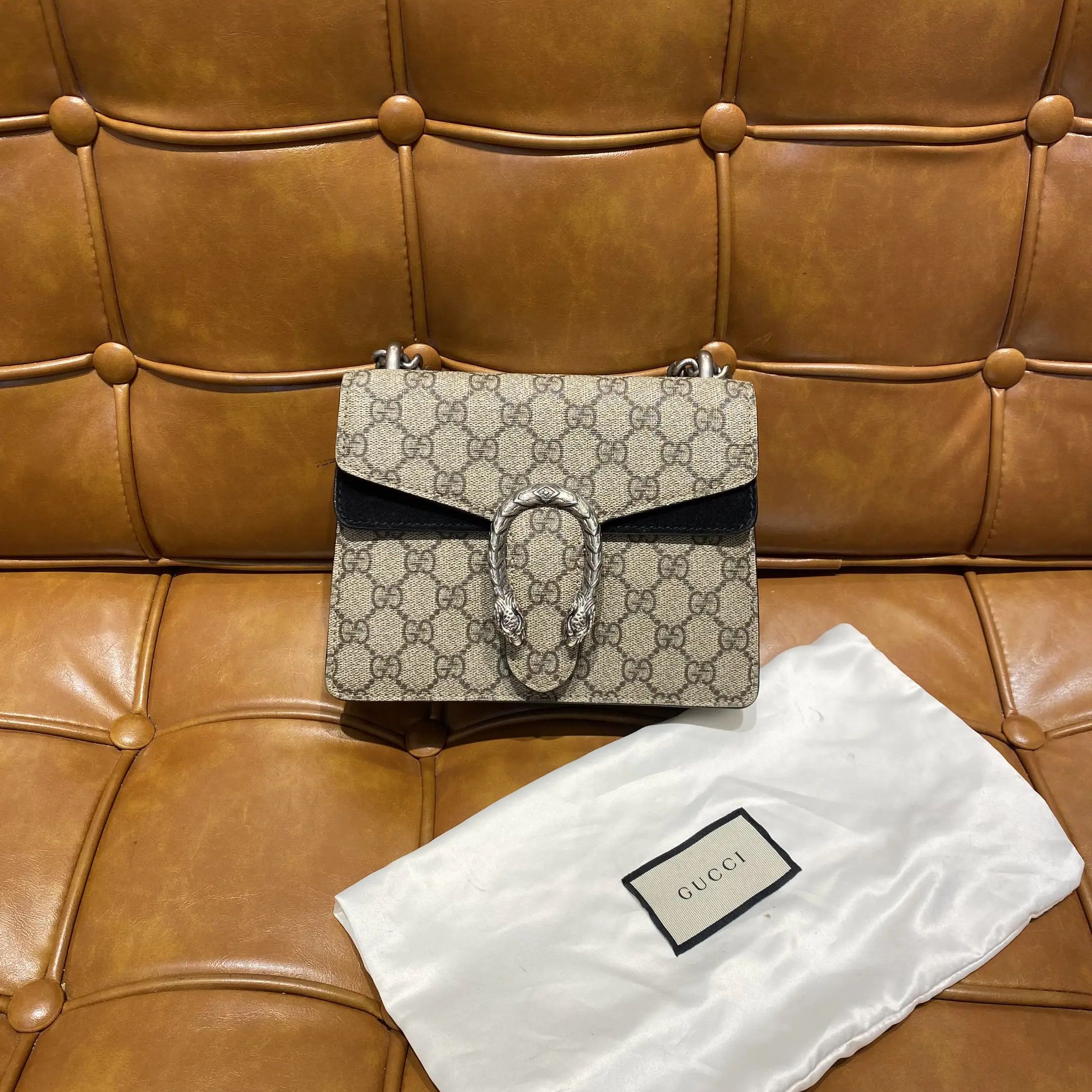 Gucci Gucci Dionysus Mini GG Supreme Chain Shoulder Bag Size ONE SIZE - 2 Thumbnail