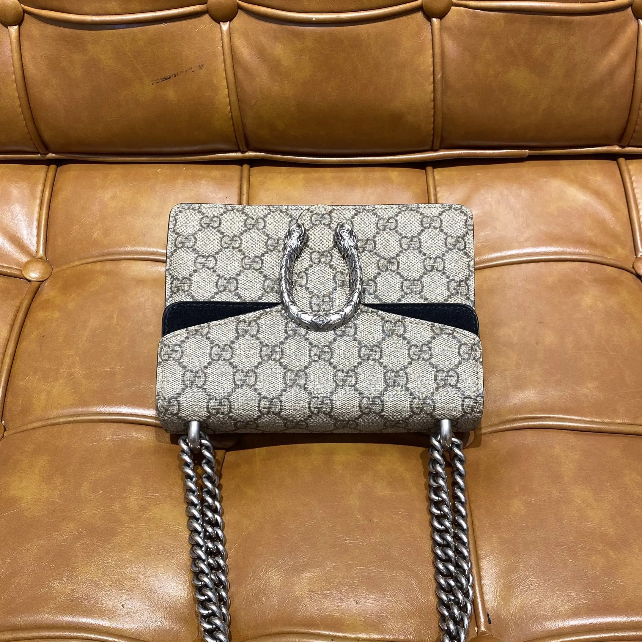 Gucci Gucci Dionysus Mini GG Supreme Chain Shoulder Bag Size ONE SIZE - 4 Thumbnail