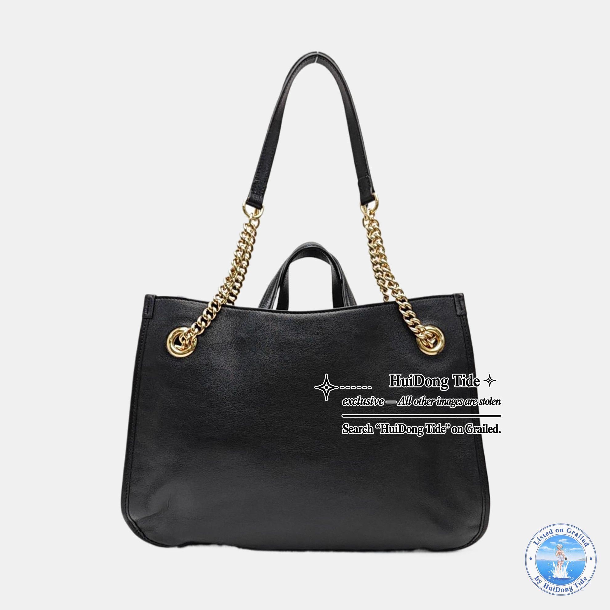 Gucci GUCCI Horsebit 1955 Black Leather Tote Bag Size ONE SIZE - 5 Thumbnail