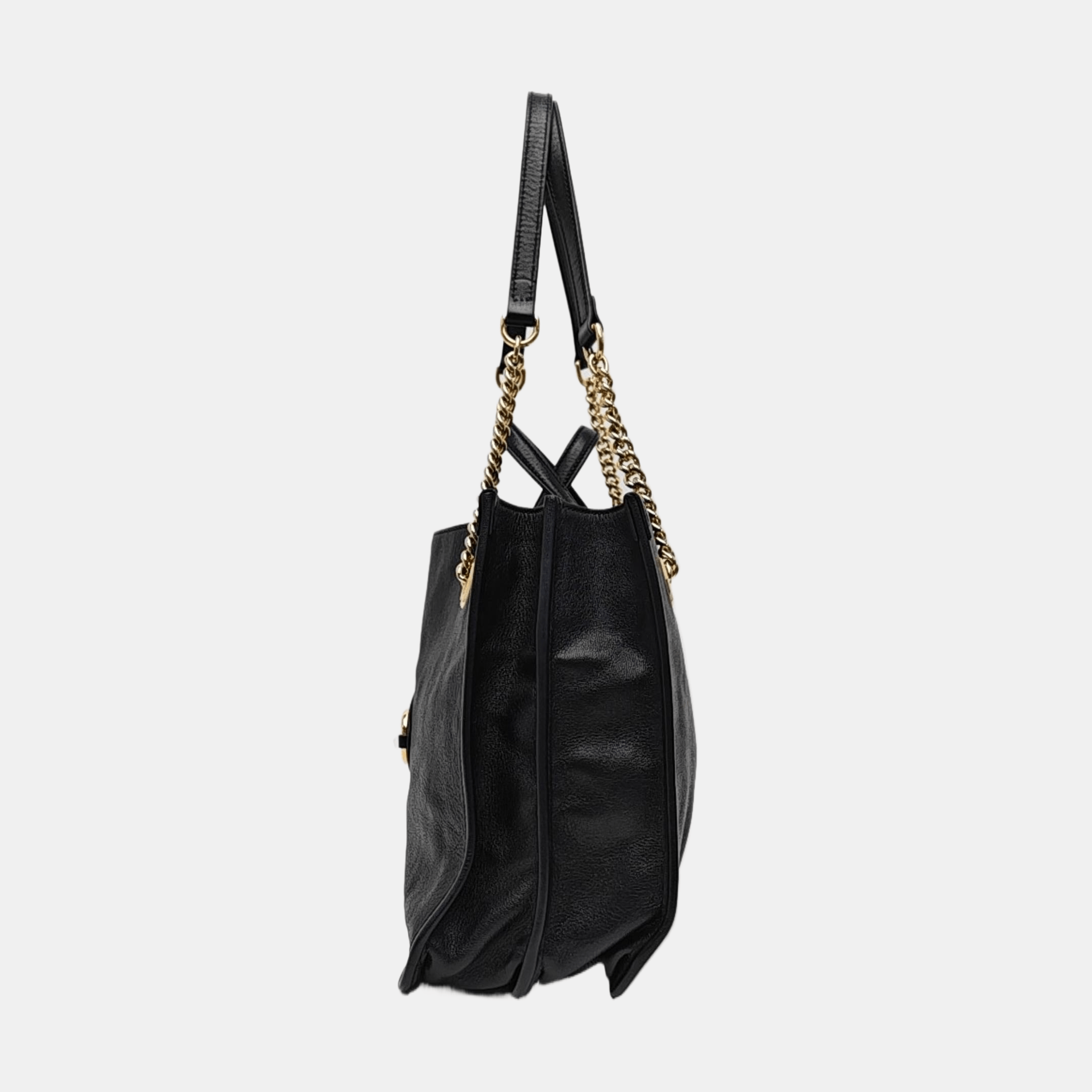 Gucci GUCCI Horsebit 1955 Black Leather Tote Bag Size ONE SIZE - 3 Thumbnail