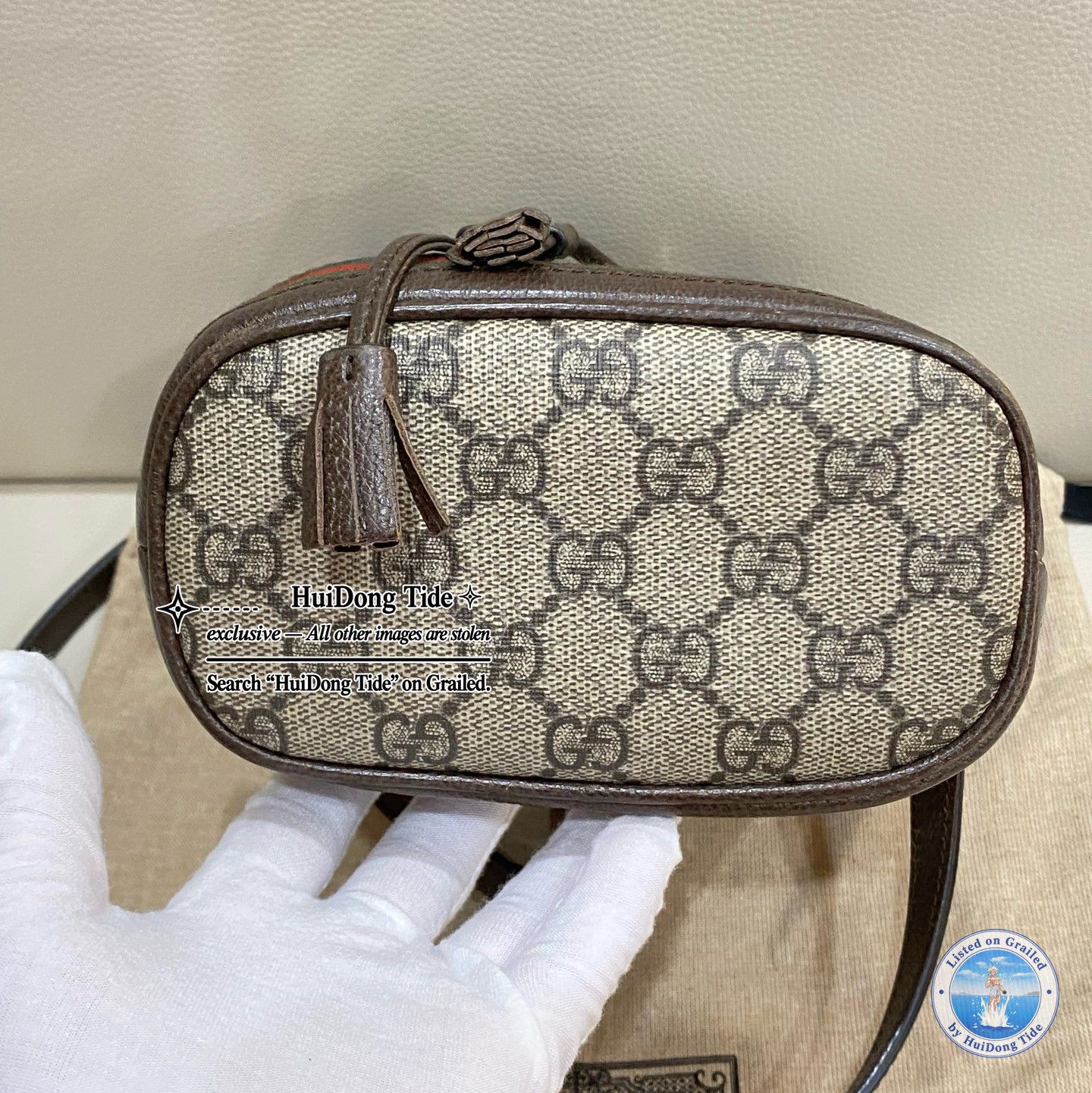 Gucci Gucci Ophidia Mini Monogram Bucket Bag Size ONE SIZE Size ONE SIZE - 6 Thumbnail