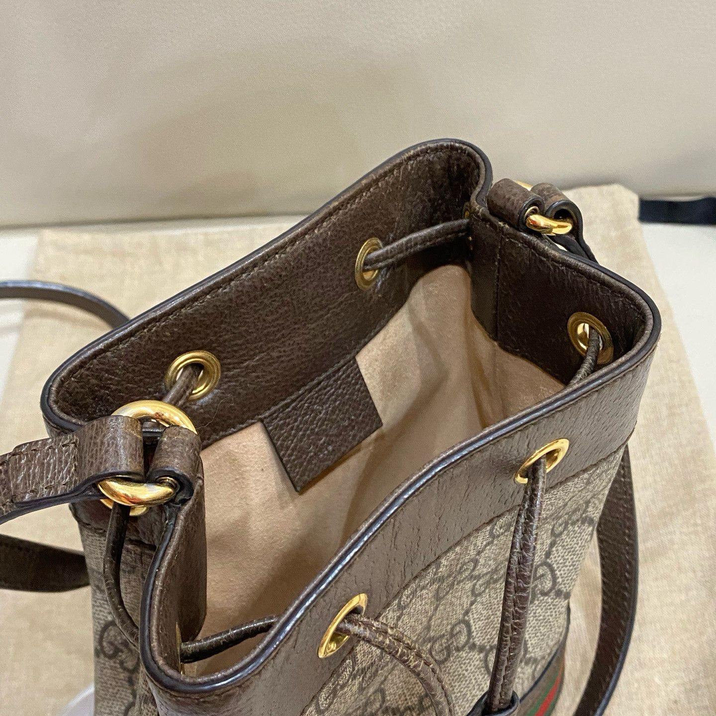 Gucci Gucci Ophidia Mini Monogram Bucket Bag Size ONE SIZE Size ONE SIZE - 8 Thumbnail