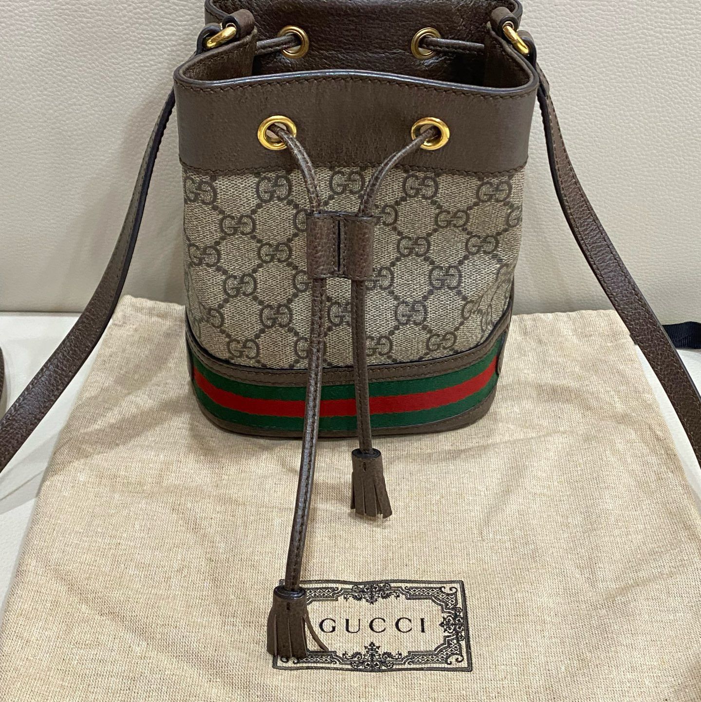 Gucci Gucci Ophidia Mini Monogram Bucket Bag Size ONE SIZE Size ONE SIZE - 10 Thumbnail