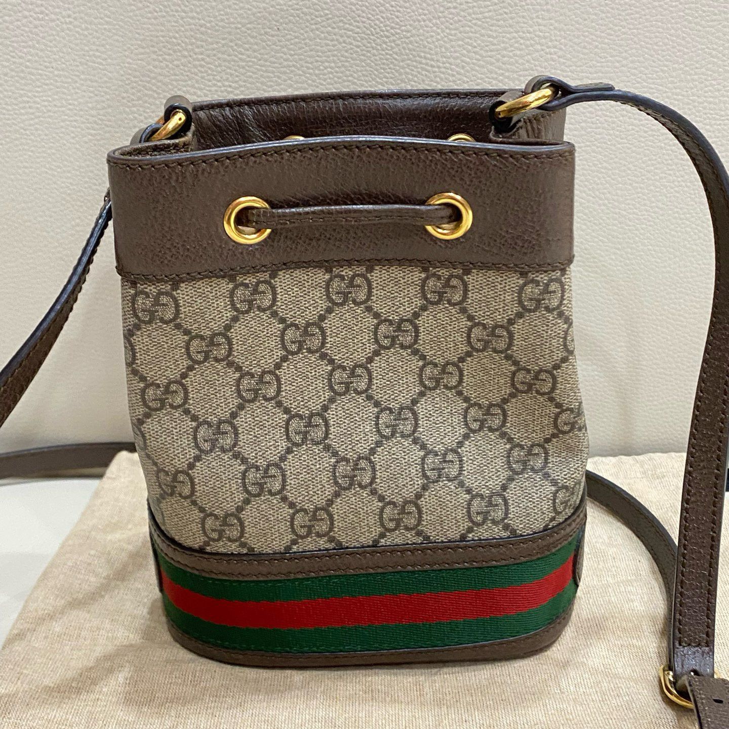 Gucci Gucci Ophidia Mini Monogram Bucket Bag Size ONE SIZE Size ONE SIZE - 5 Thumbnail