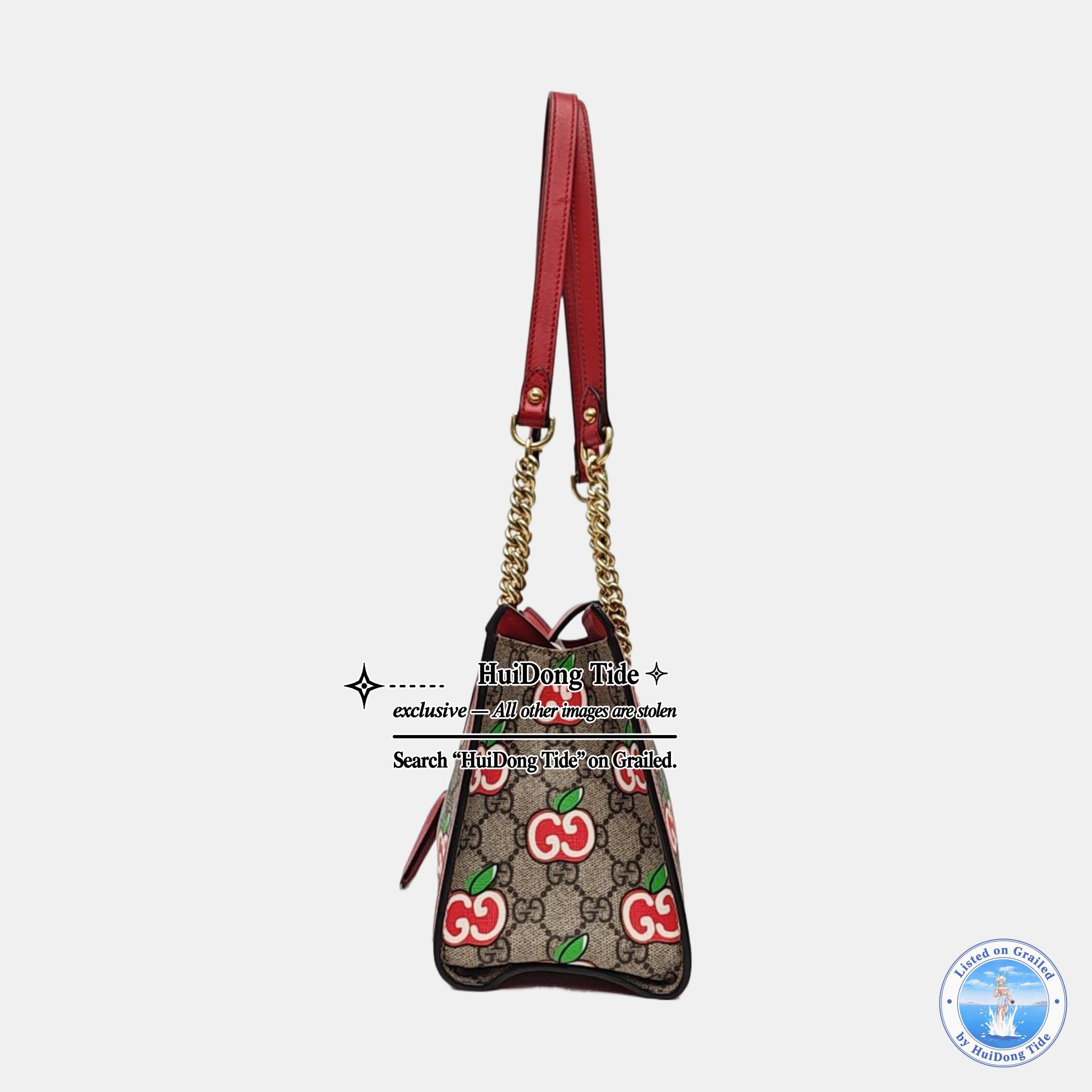 Gucci Gucci Padlock Apple Print Small Handle Bag Size ONE SIZE - 3 Thumbnail