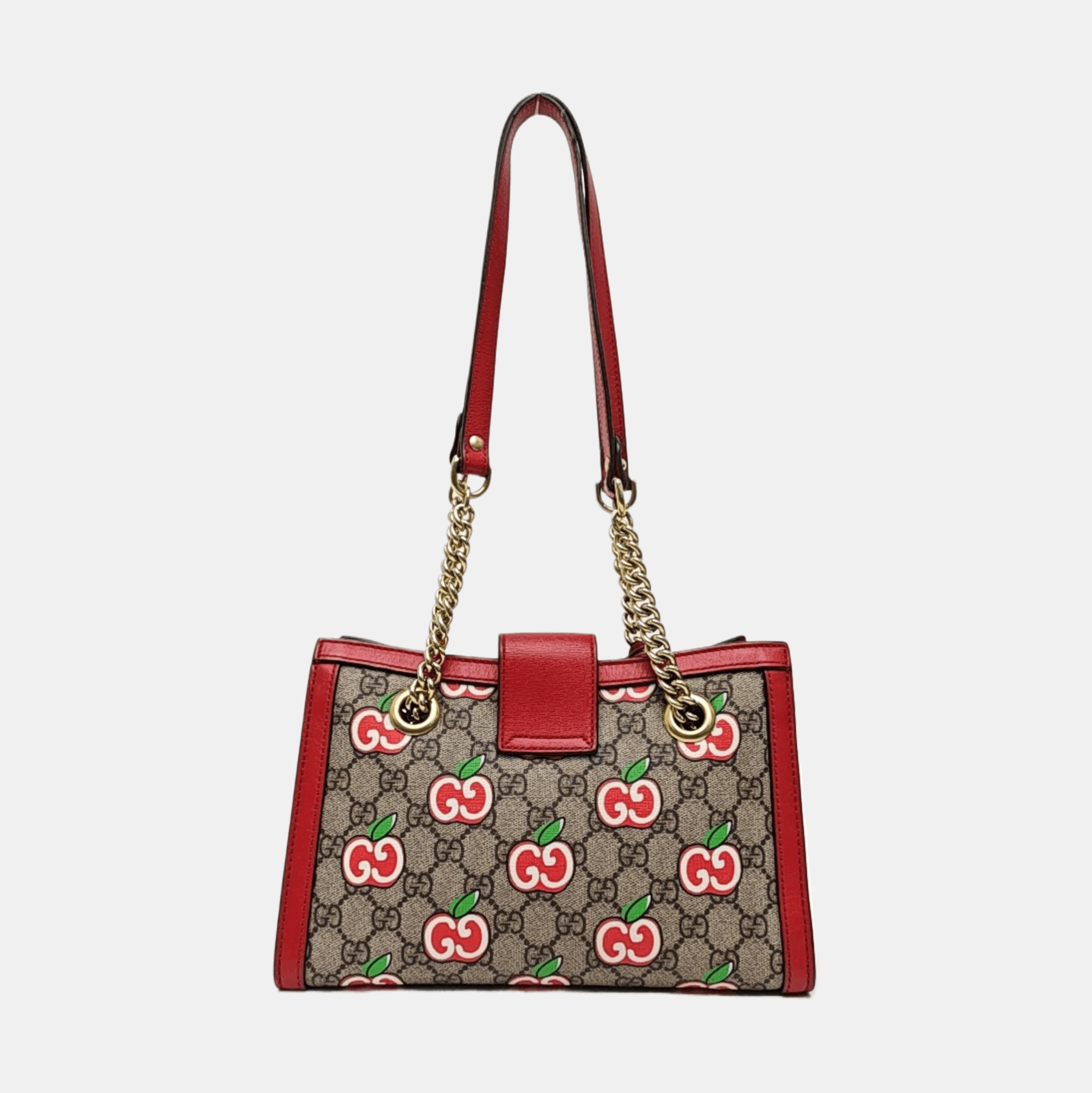 Gucci Gucci Padlock Apple Print Small Handle Bag Size ONE SIZE - 5 Thumbnail