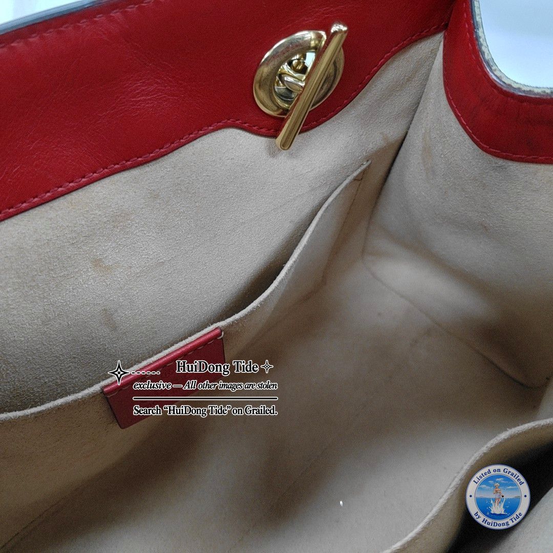 Gucci Gucci Padlock Apple Print Small Handle Bag Size ONE SIZE - 13 Thumbnail