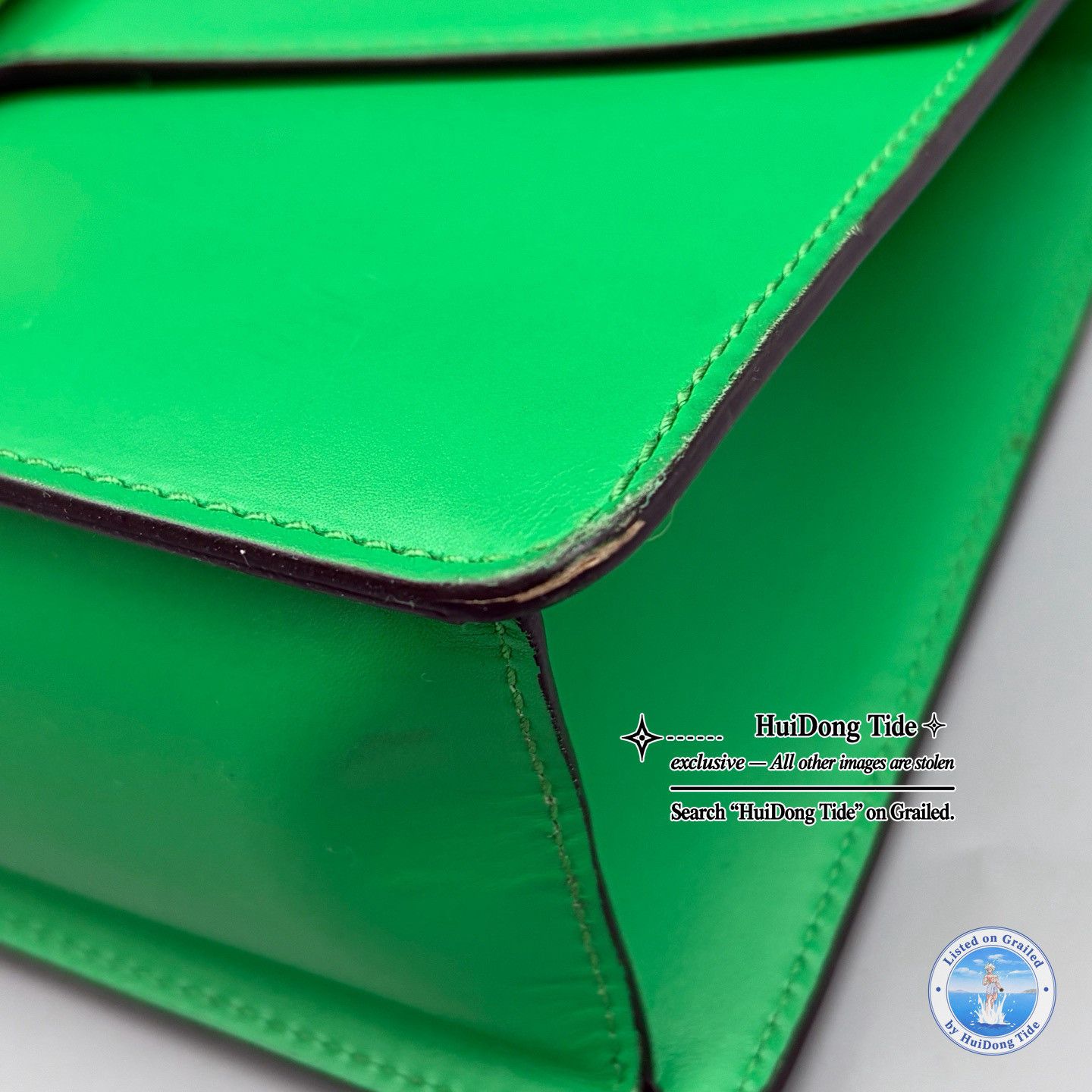 Gucci Gucci Sylvie Green Leather Web Handle Bag Size ONE SIZE - 15 Thumbnail