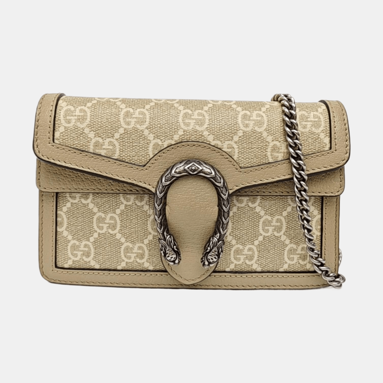 Gucci Gucci Dionysus Super Mini GG Canvas Shoulder Bag Size ONE SIZE - 8 Thumbnail